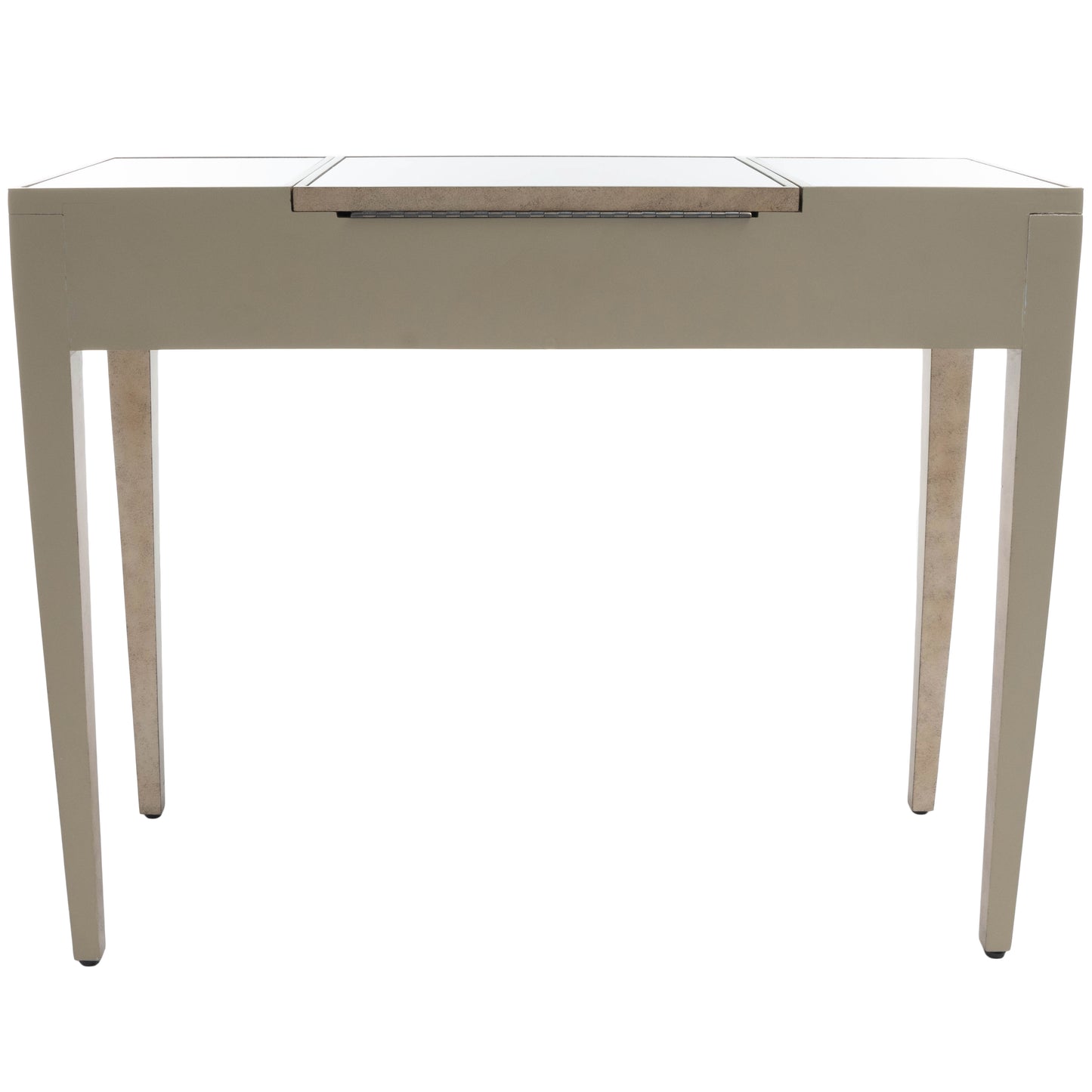 Butler Specialty Company Constance 40 in. W Rectangular Mirrored 2 Drawer Vanity Table, Silver