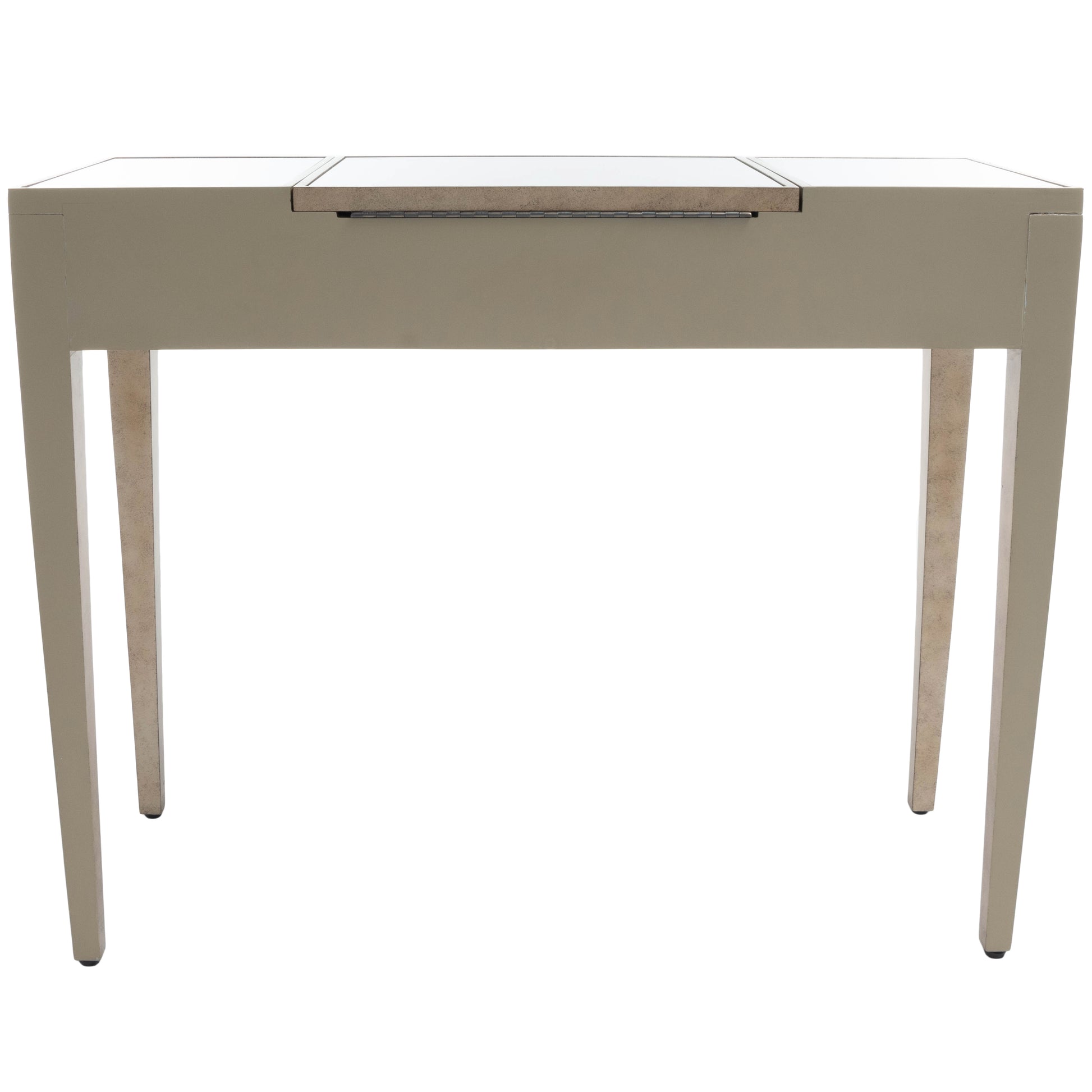 Butler Specialty Company Constance 40 in. W Rectangular Mirrored 2 Drawer Vanity Table, Silver