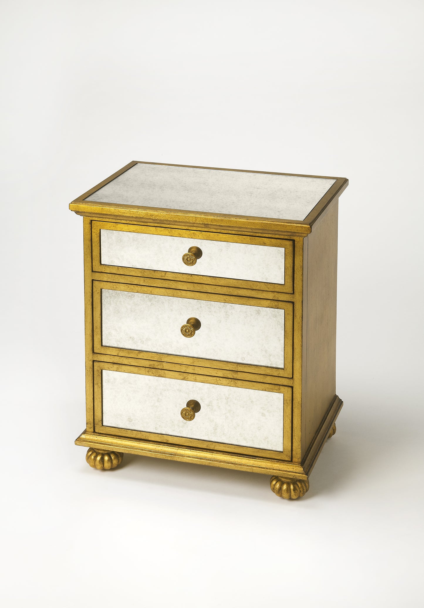 Grable Leaf Accent Chest in Gold 3519332