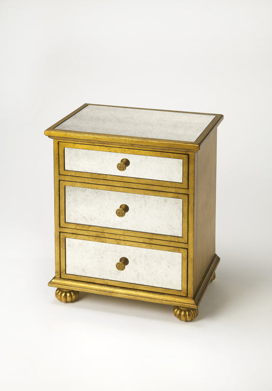 Grable Leaf Accent Chest in Gold 3519332