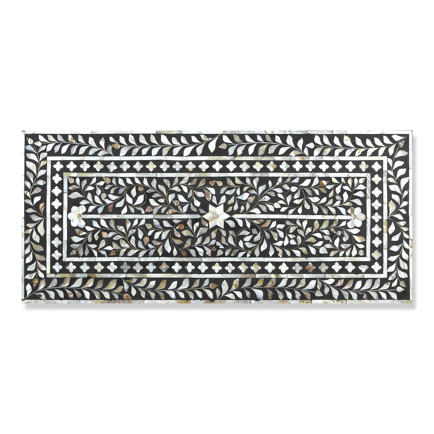 Butler Specialty Company Vivienne 36 in. W Rectangular Mother Of Pearl 3 Drawer Accent Chest, Black