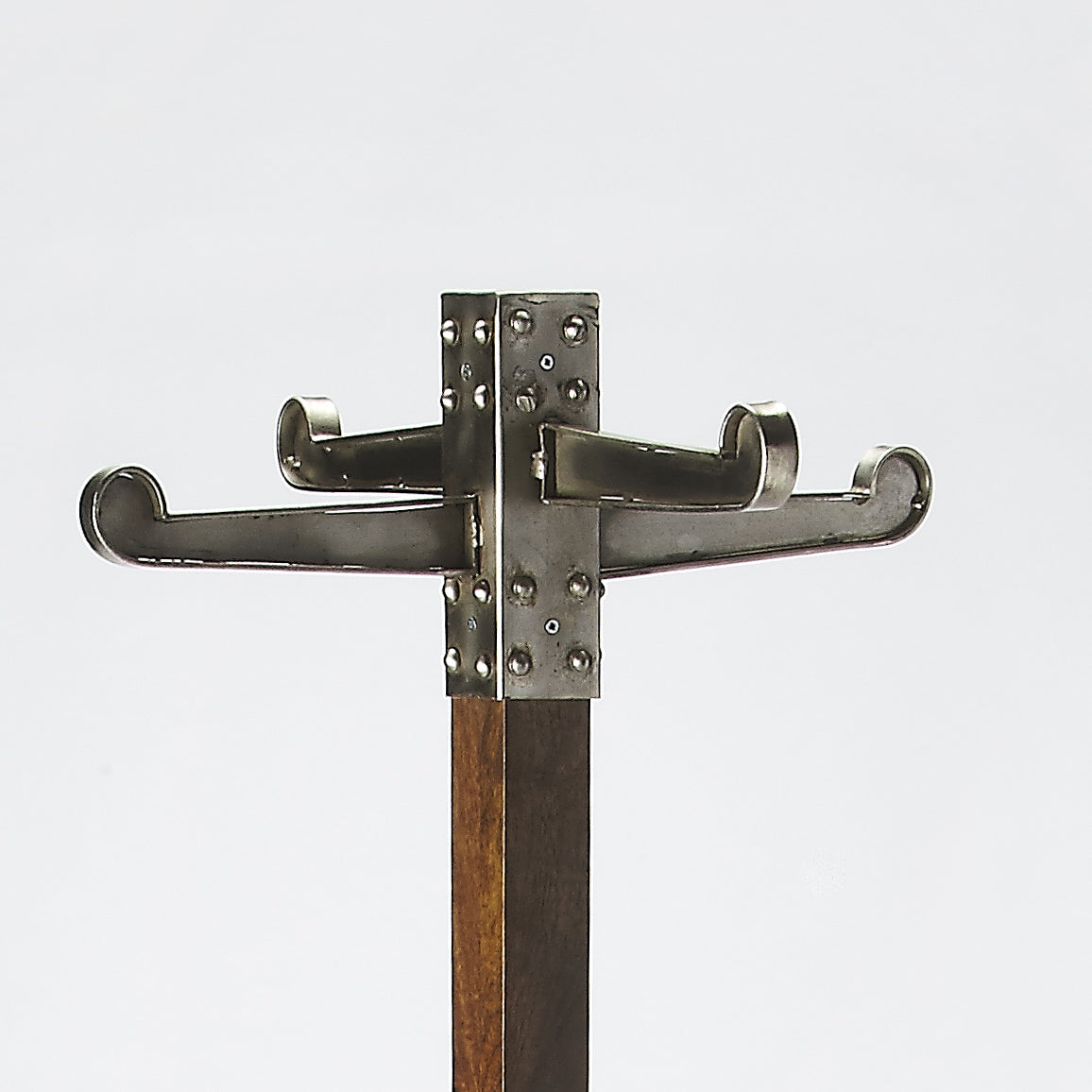 Butler Specialty Company Carston 70.5 in. H Wood and Metal Industrial Chic 4 Hook Coat Rack, Multi-Color