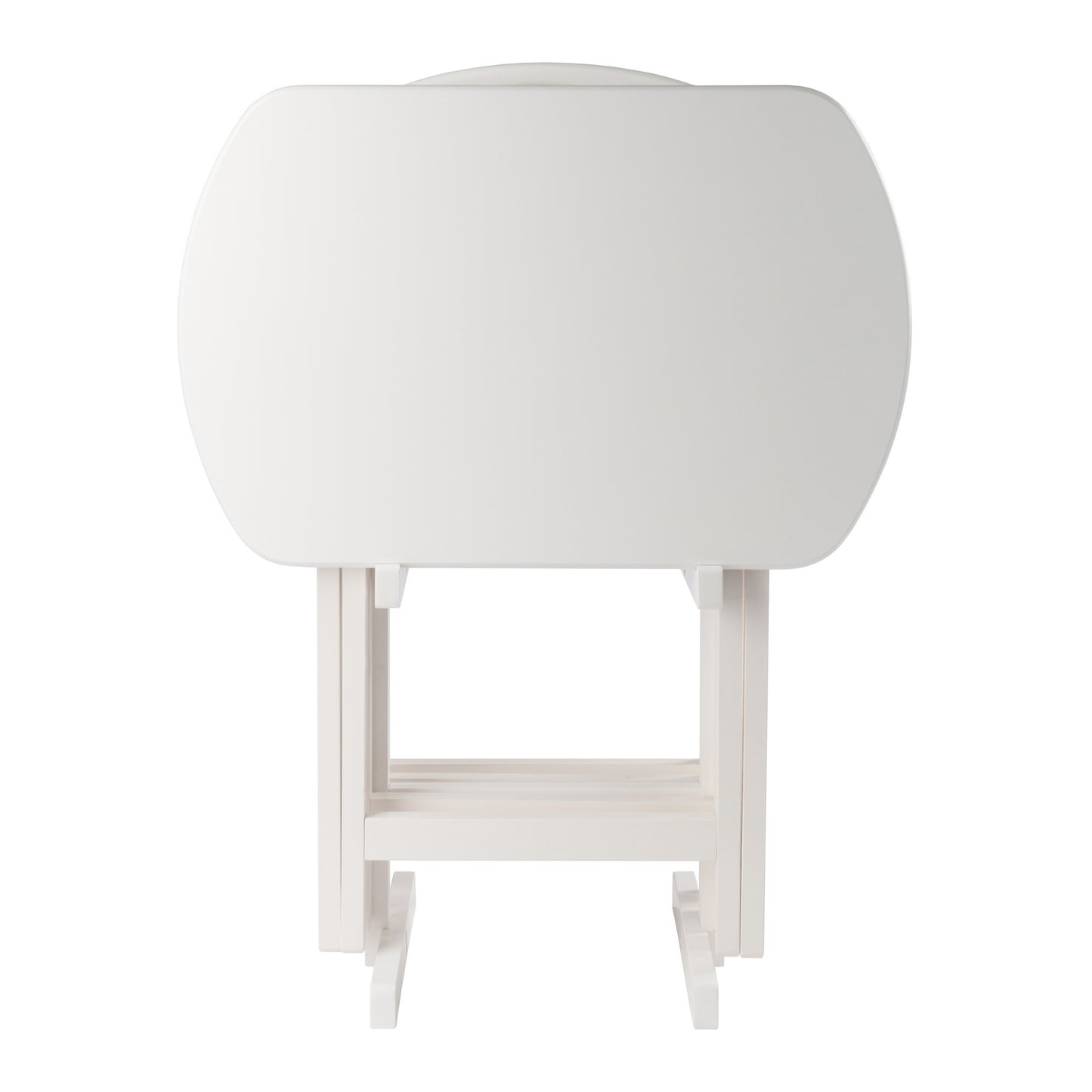 Corbett 5-Pc Oversized Snack Table Set, White