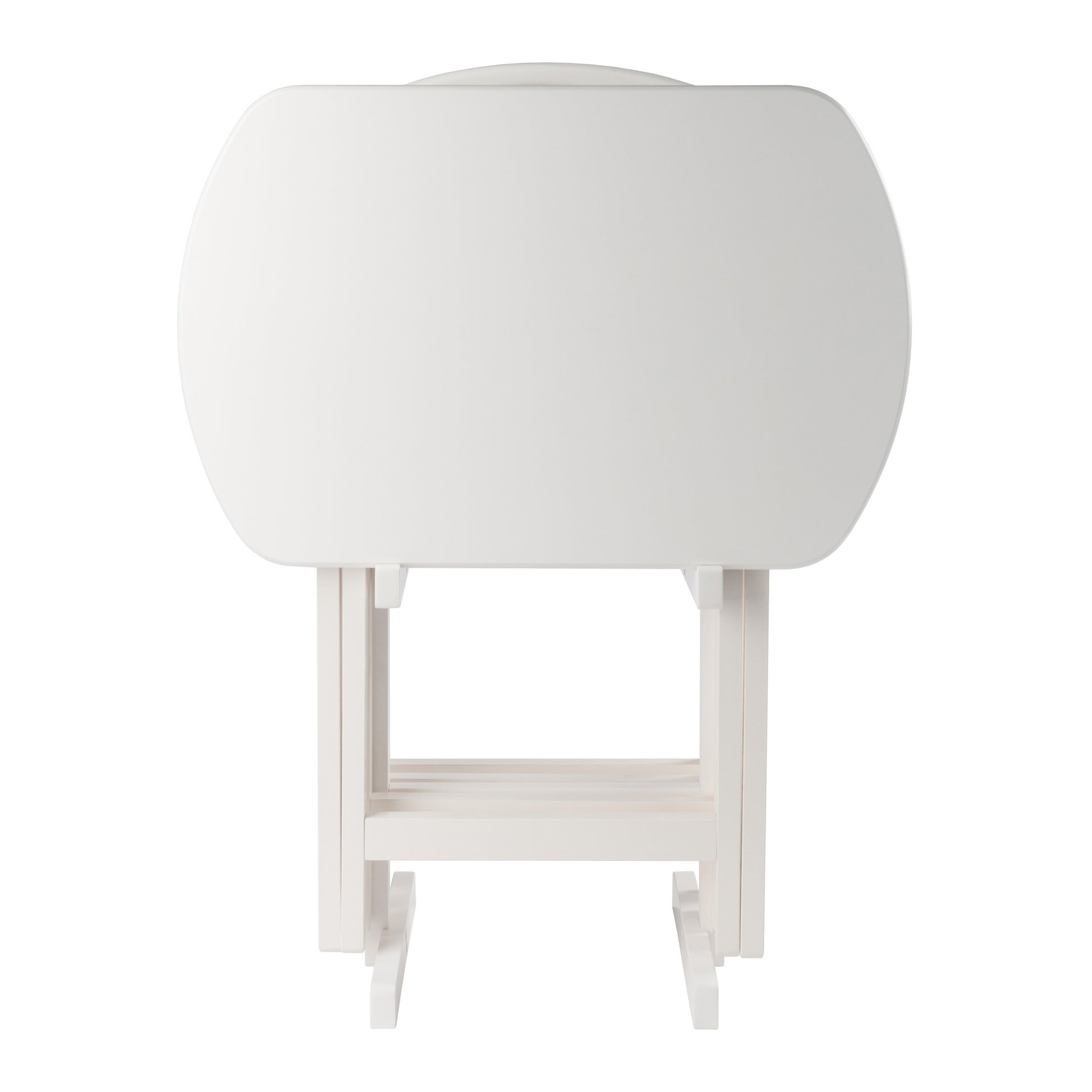 Corbett 5-Pc Oversized Snack Table Set, White