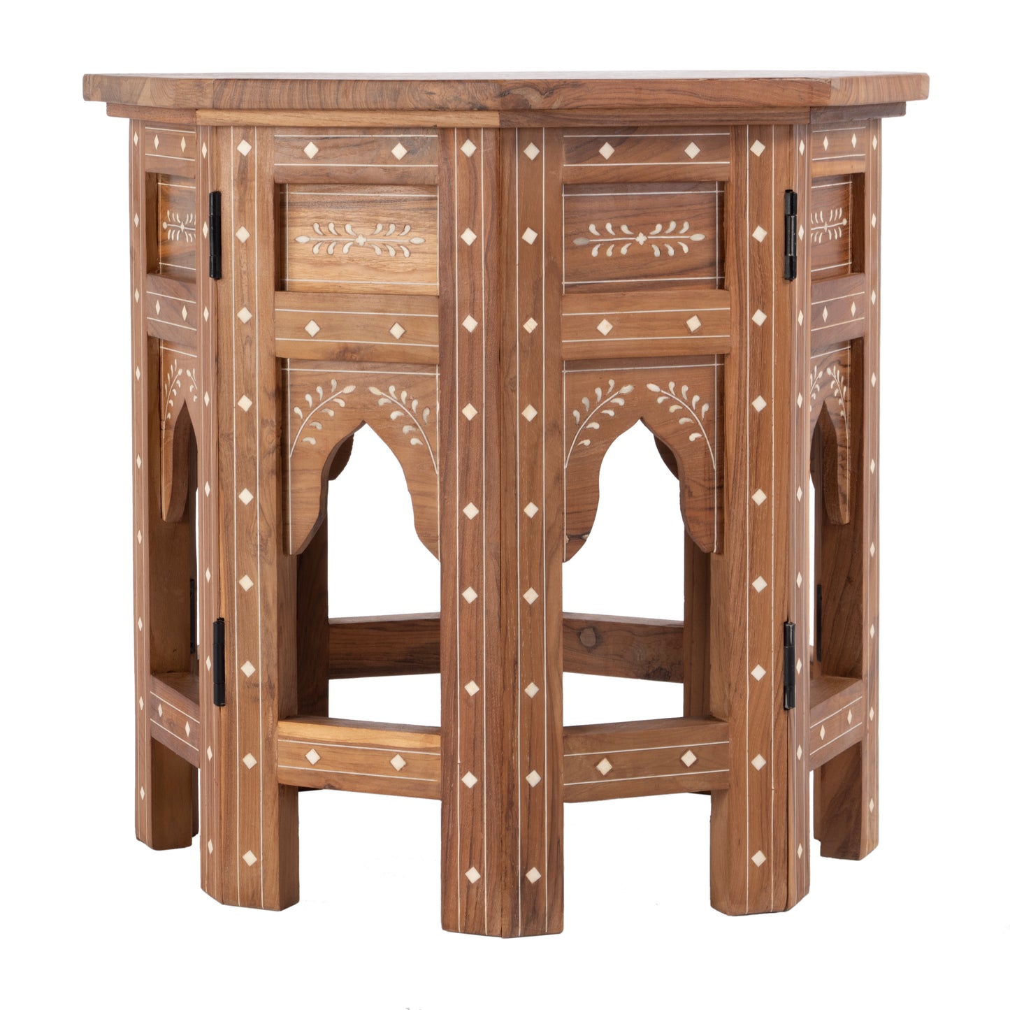 Butler Specialty Company Rashmi Wood & Bone Inlay Side Table, Medium Brown