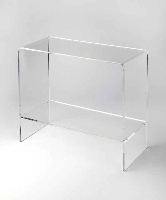 Butler Specialty Company Crystal 32 in. W Rectangular Clear Acrylic Console Table, Clear