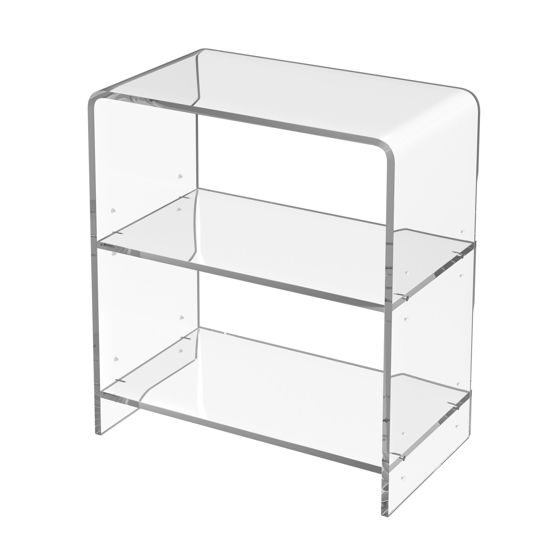 Butler Specialty Company Crystal 22 in. W Rectangular Clear Acrylic 2 Tier Bookcase, Clear