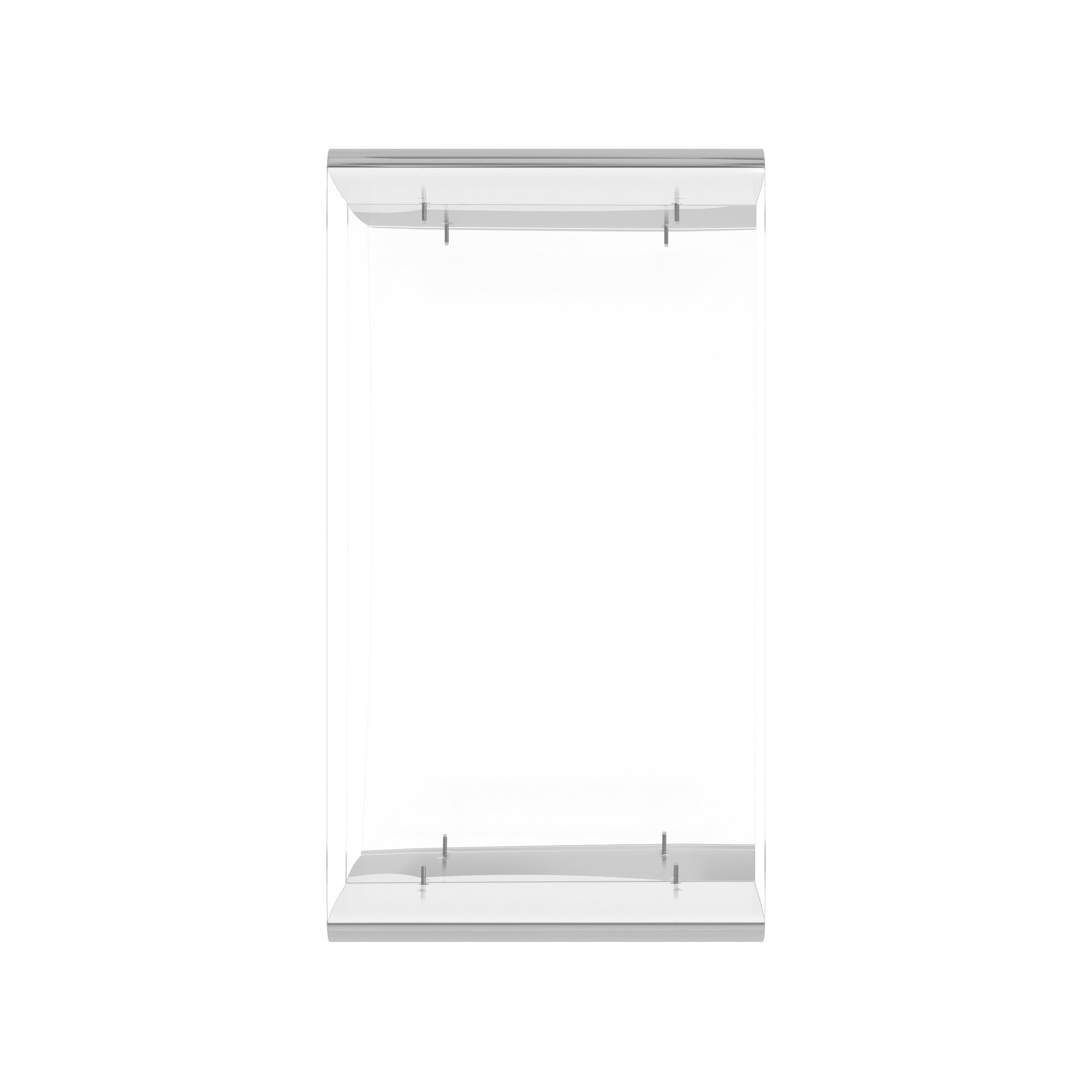 Butler Specialty Company Crystal 22 in. W Rectangular Clear Acrylic 2 Tier Bookcase, Clear