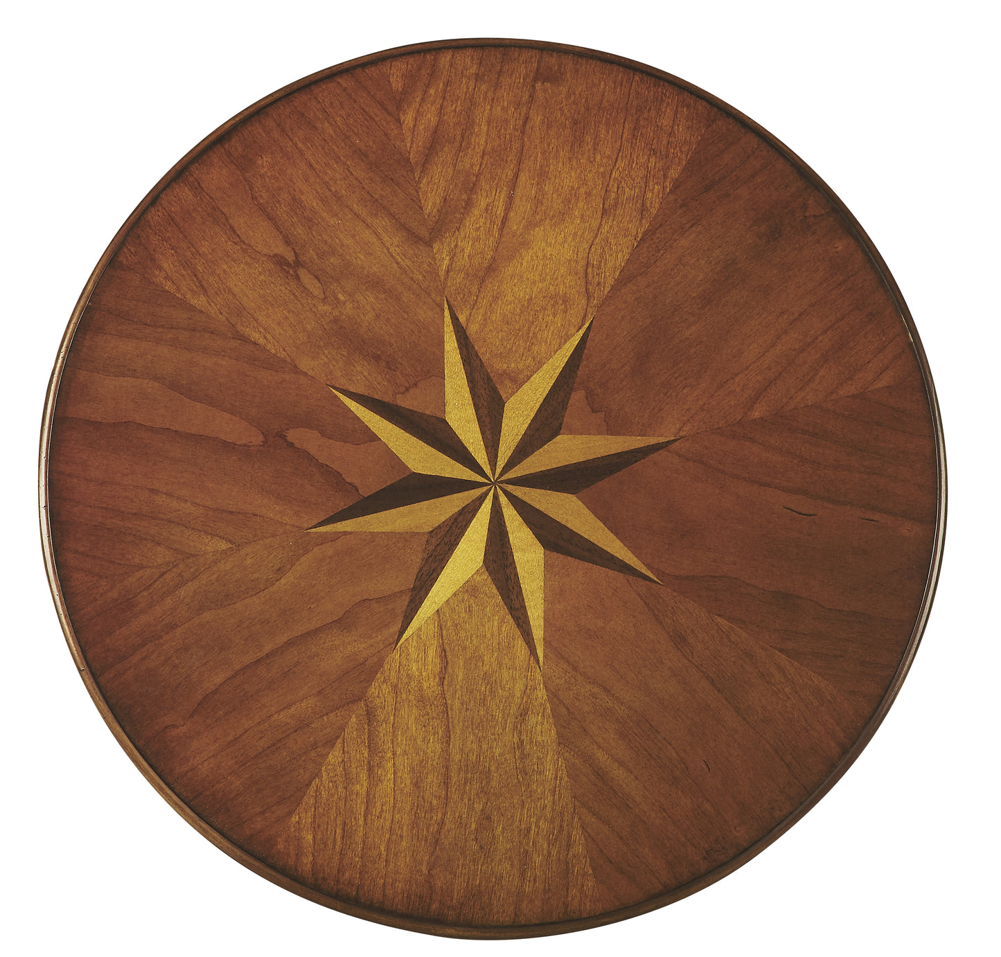 Butler Specialty Company Isla 16 in. W Round Wood 3 Leg Side Table, Medium Brown