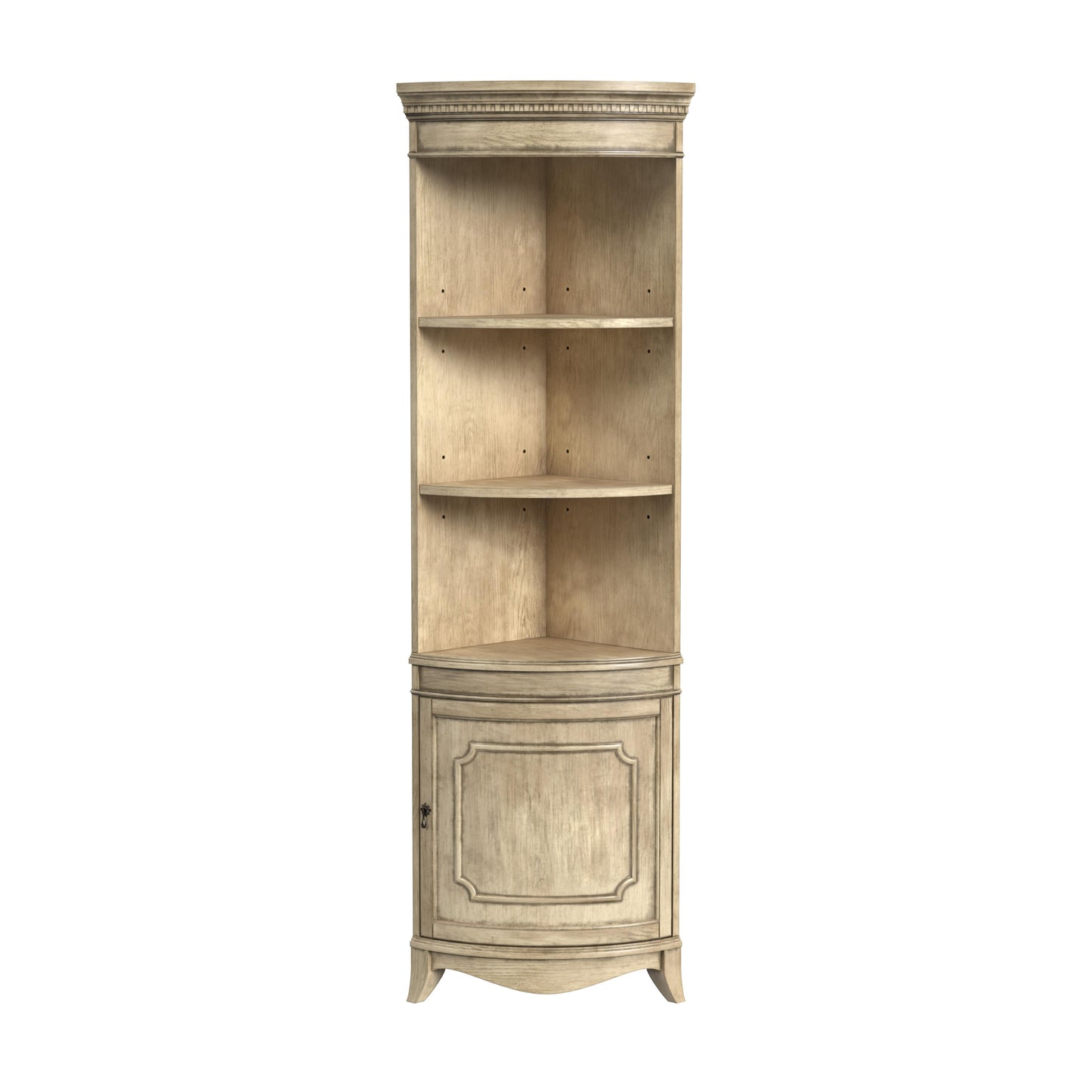 Dowling 1 Door Corner Cabinet in Beige 3621424