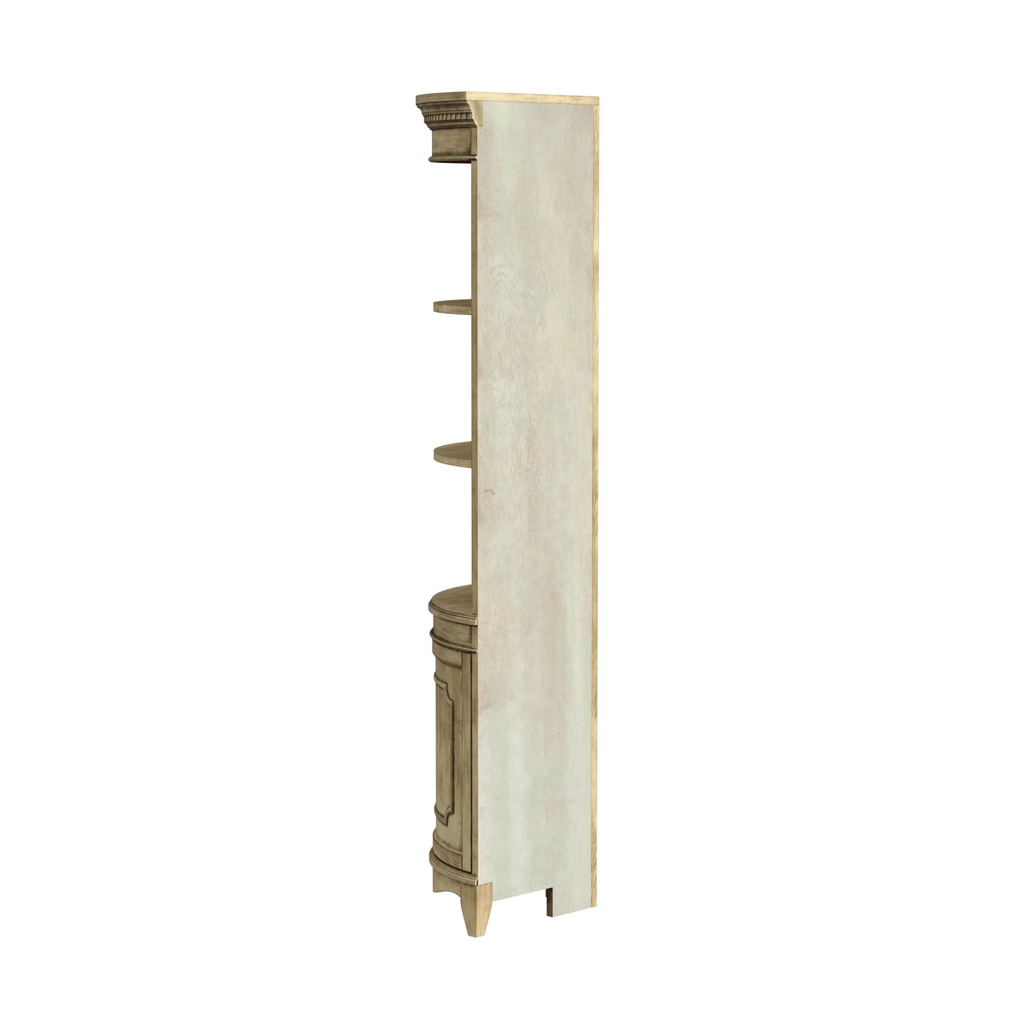 Dowling 1 Door Corner Cabinet in Beige 3621424