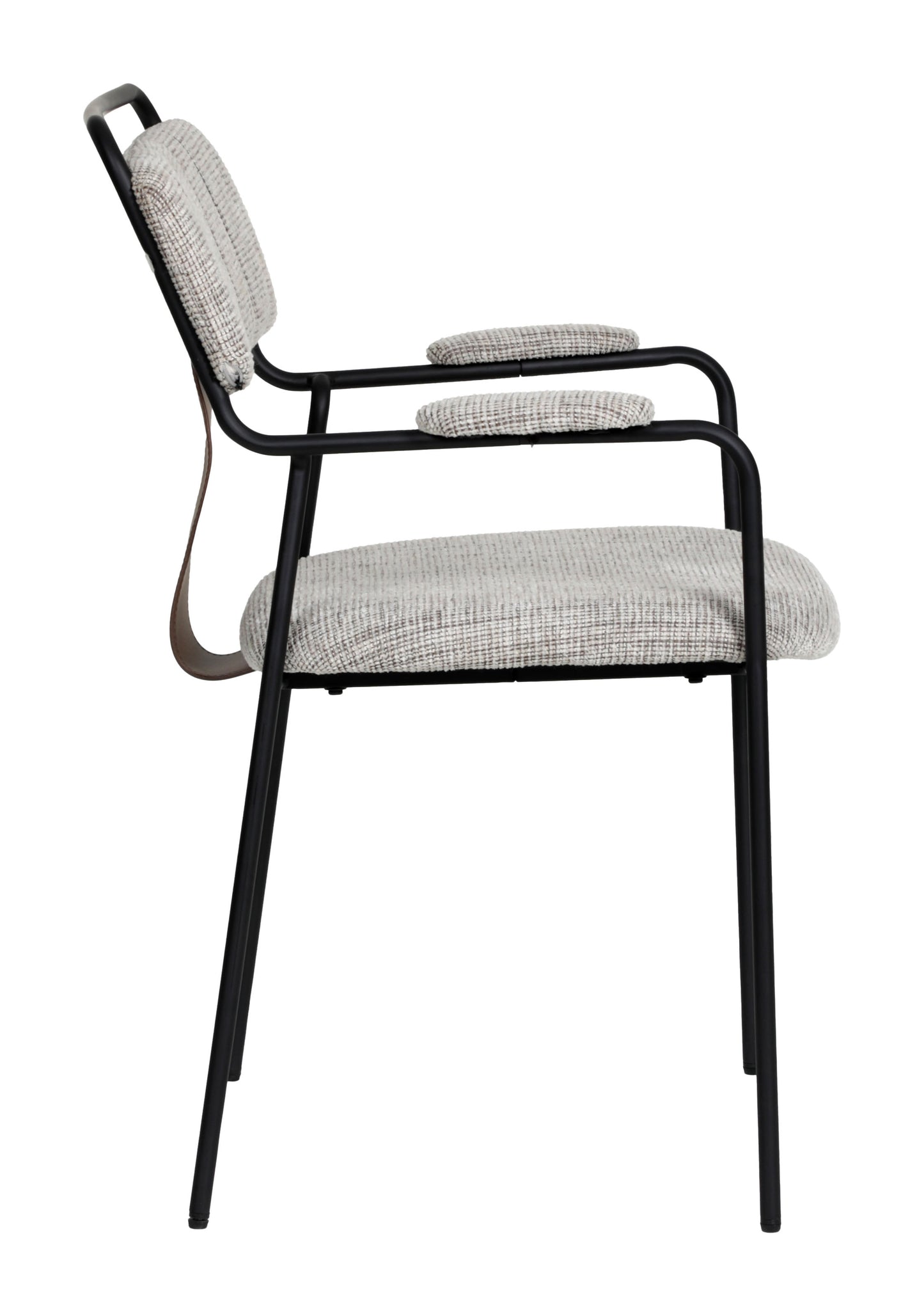 Couva Dining Chair (Set of 2) Gray Tweed - 2