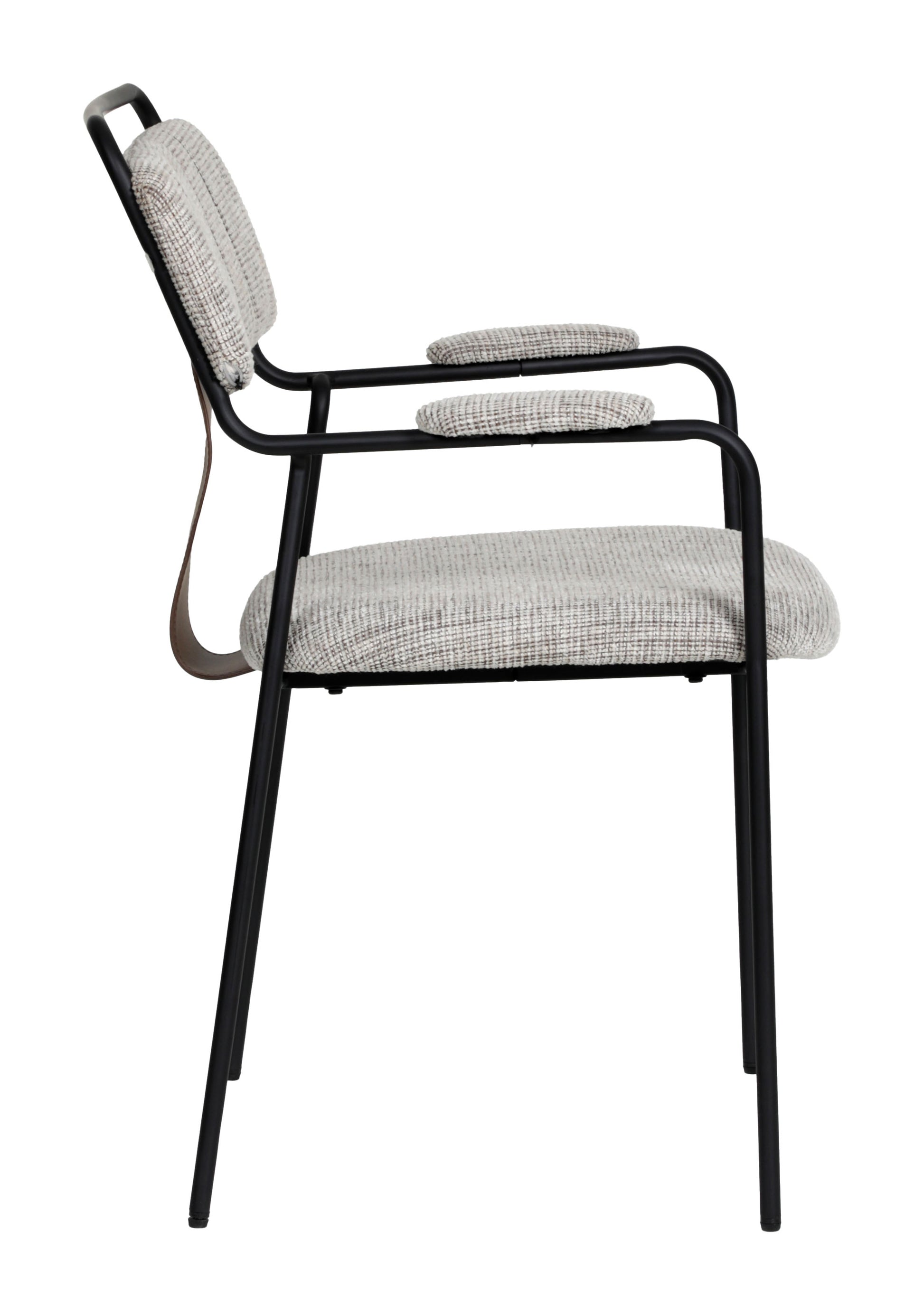 Couva Dining Chair (Set of 2) Gray Tweed - 2