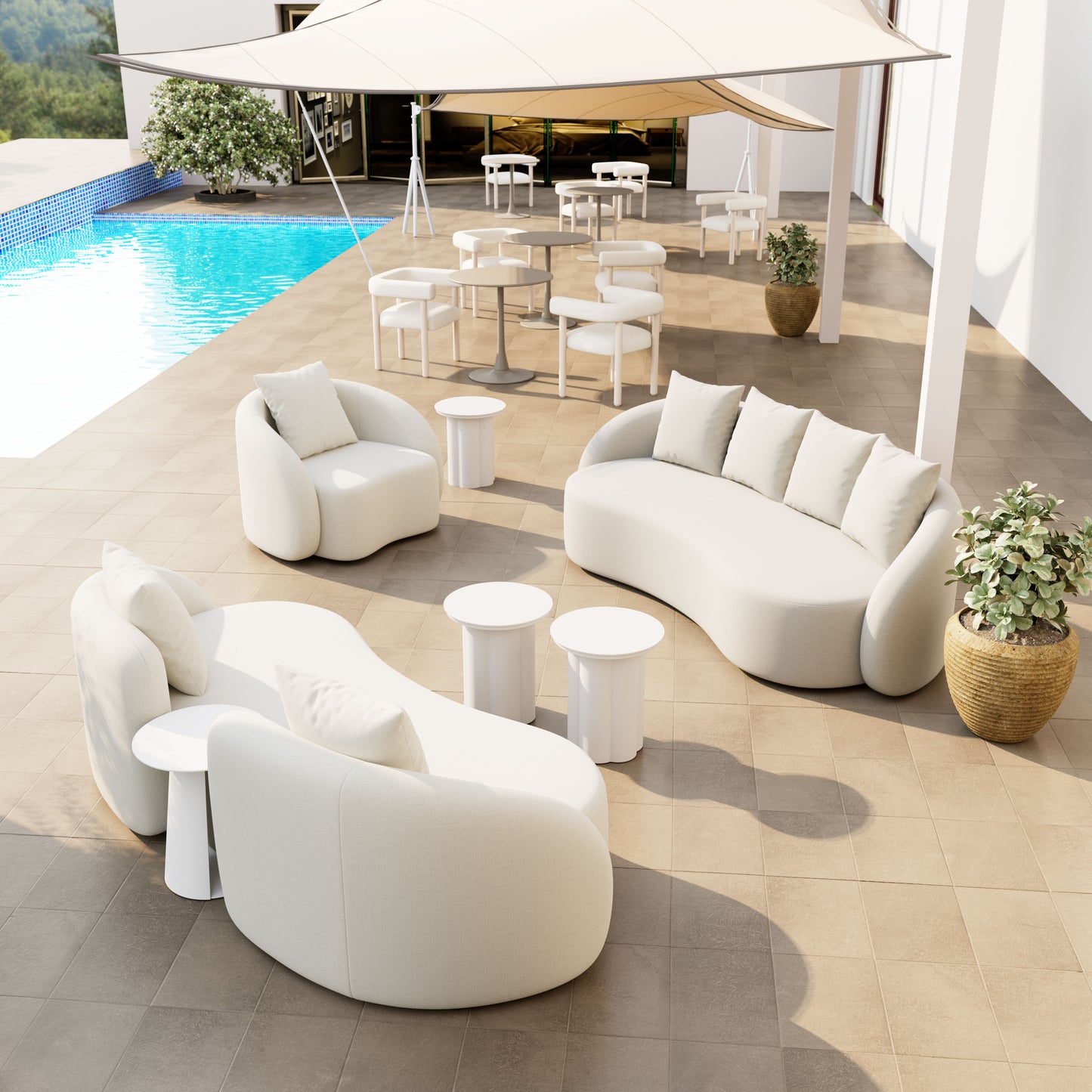 Sunny Isles Side Table White - 10