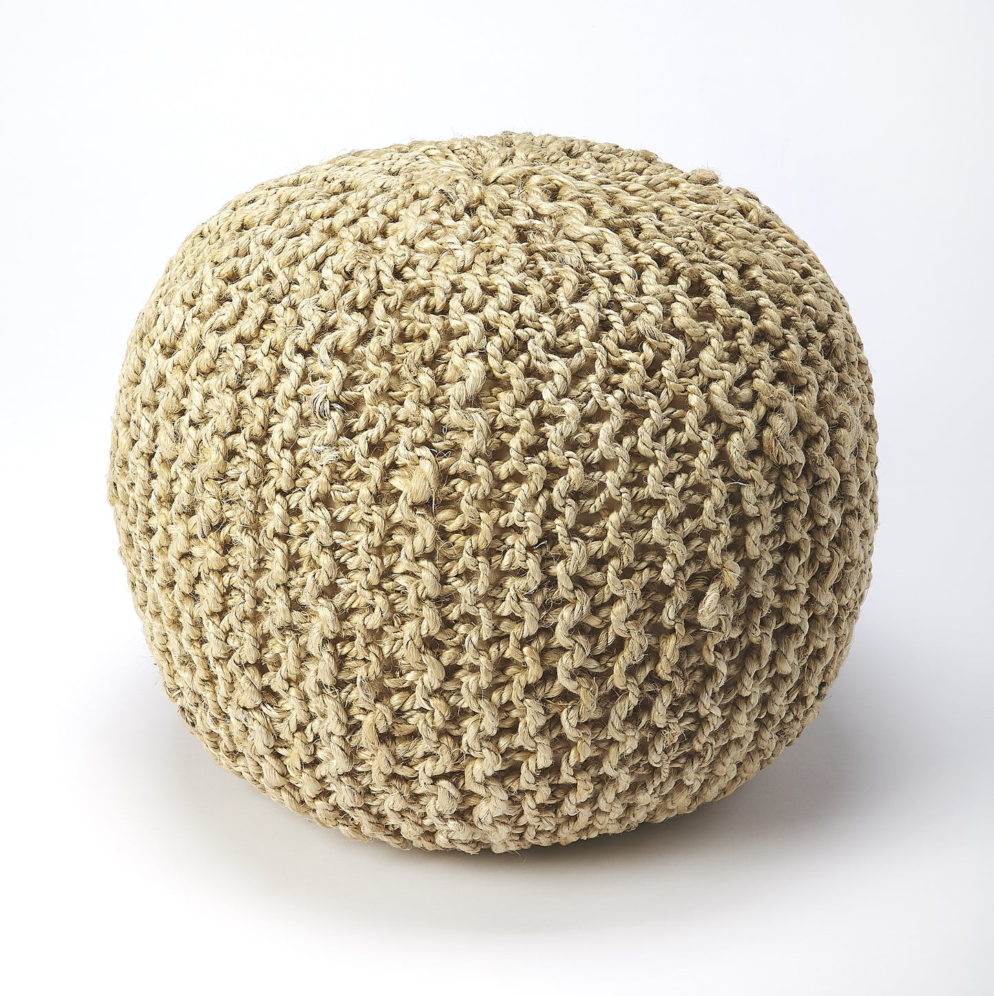 Pincushion Woven 19"W Pouffe in Natural 3689140