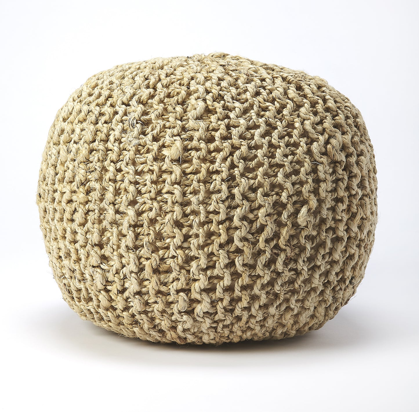 Pincushion Woven 19"W Pouffe in Natural 3689140