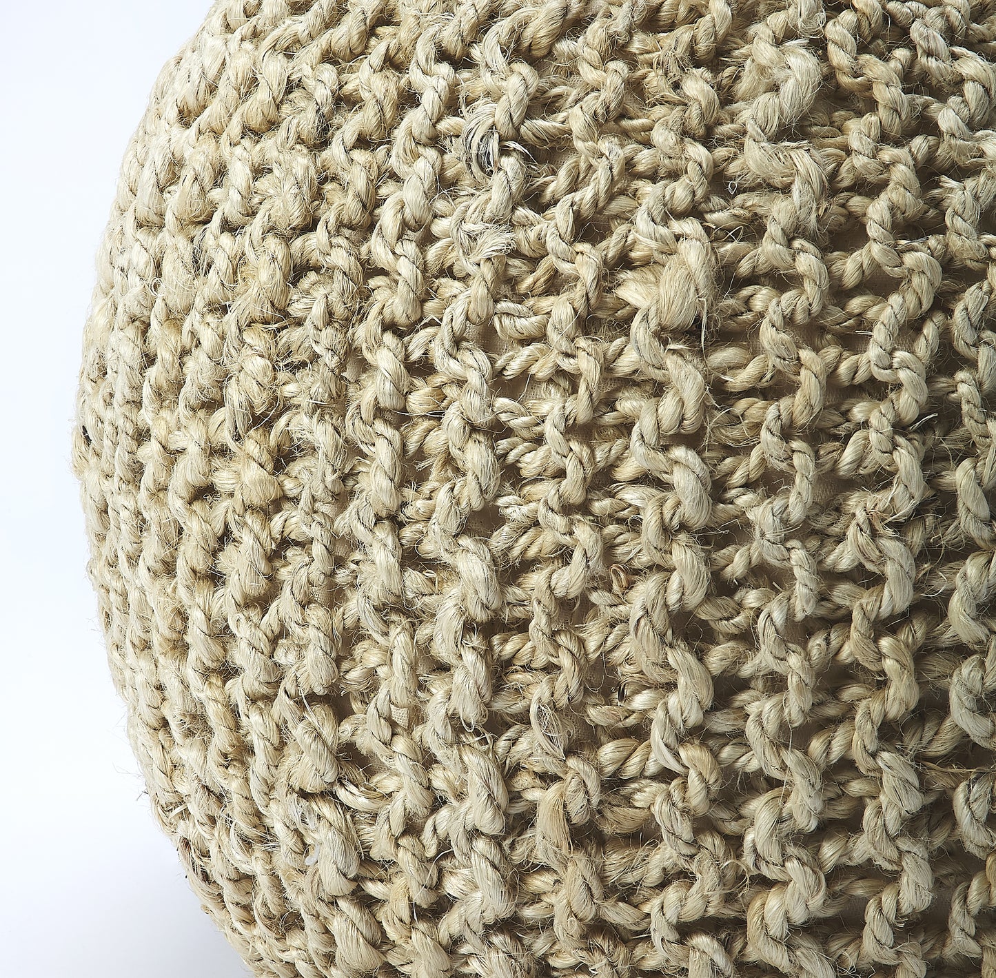 Pincushion Woven 19"W Pouffe in Natural 3689140