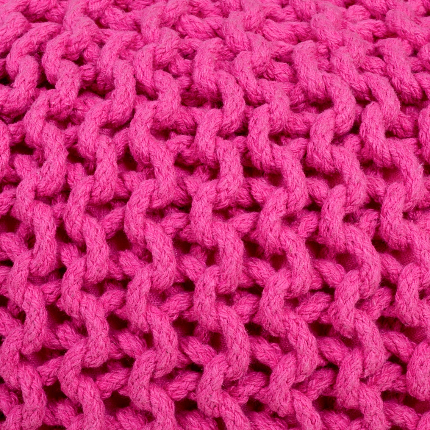 Pincushion Woven 19"W Pouffe in Pink 3689193