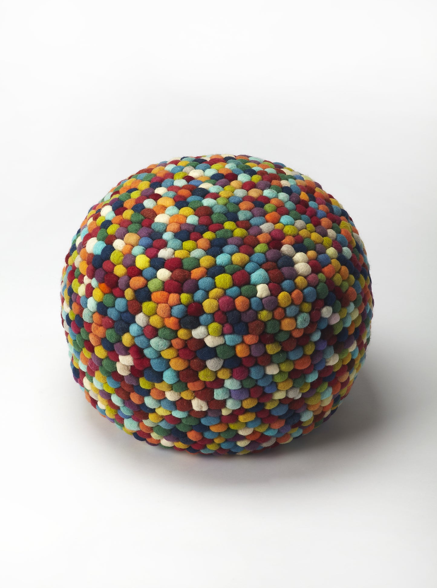 Felicity Multicolor21"W Pouffe in Multi-Color 3690376