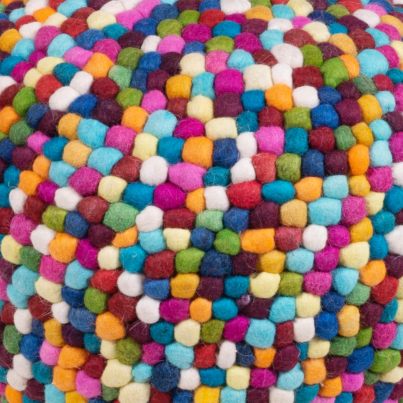 Felicity Multicolor21"W Pouffe in Multi-Color 3690376