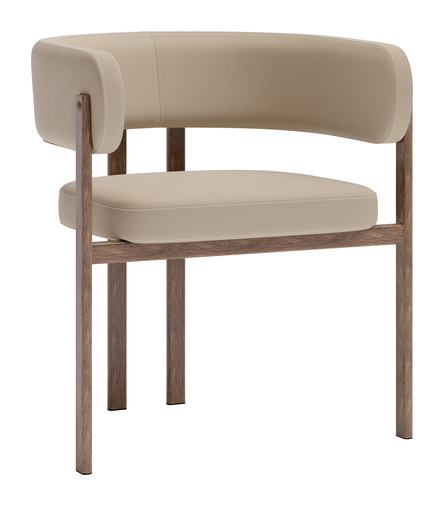 Ruge Dining Chair (Set of 2) Beige - 6