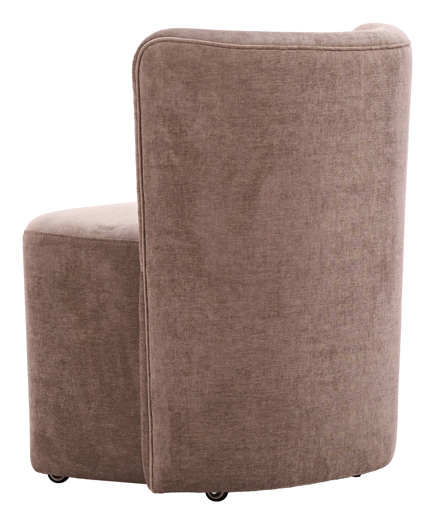 Bambun Dining Chair with Wheels Taupe - 5