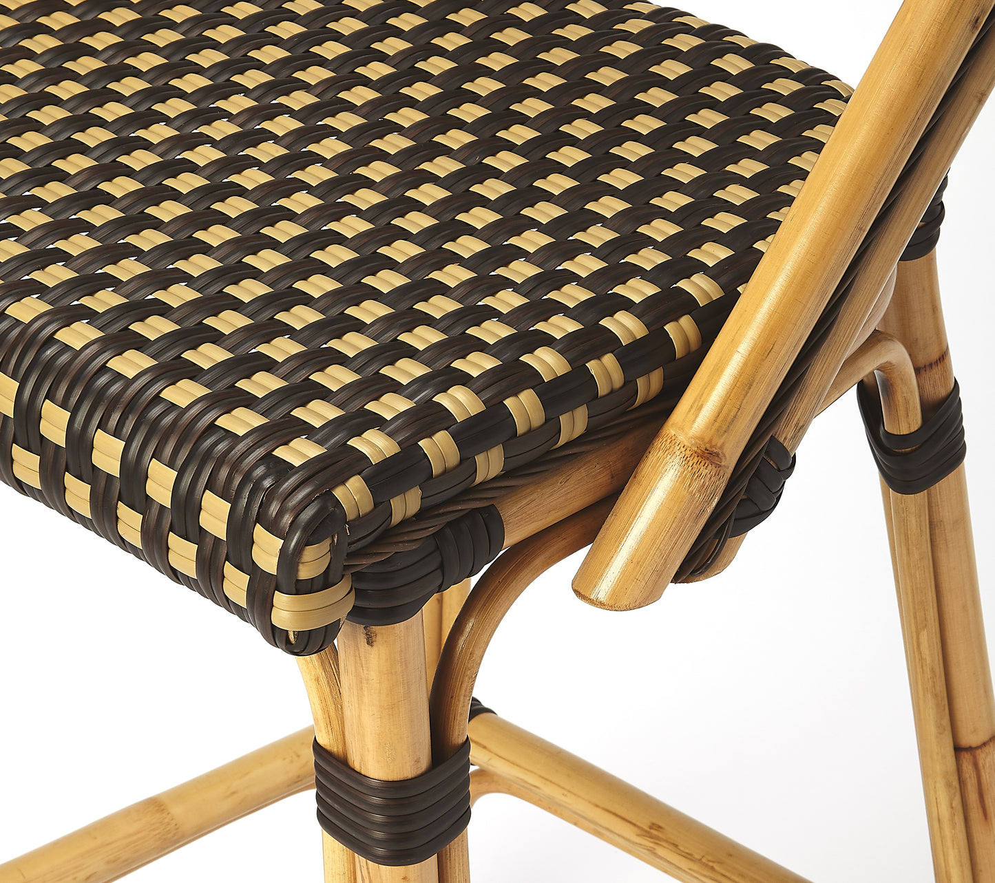 Lila Rattan 28" Bar Stool in Dark Brown 3715398