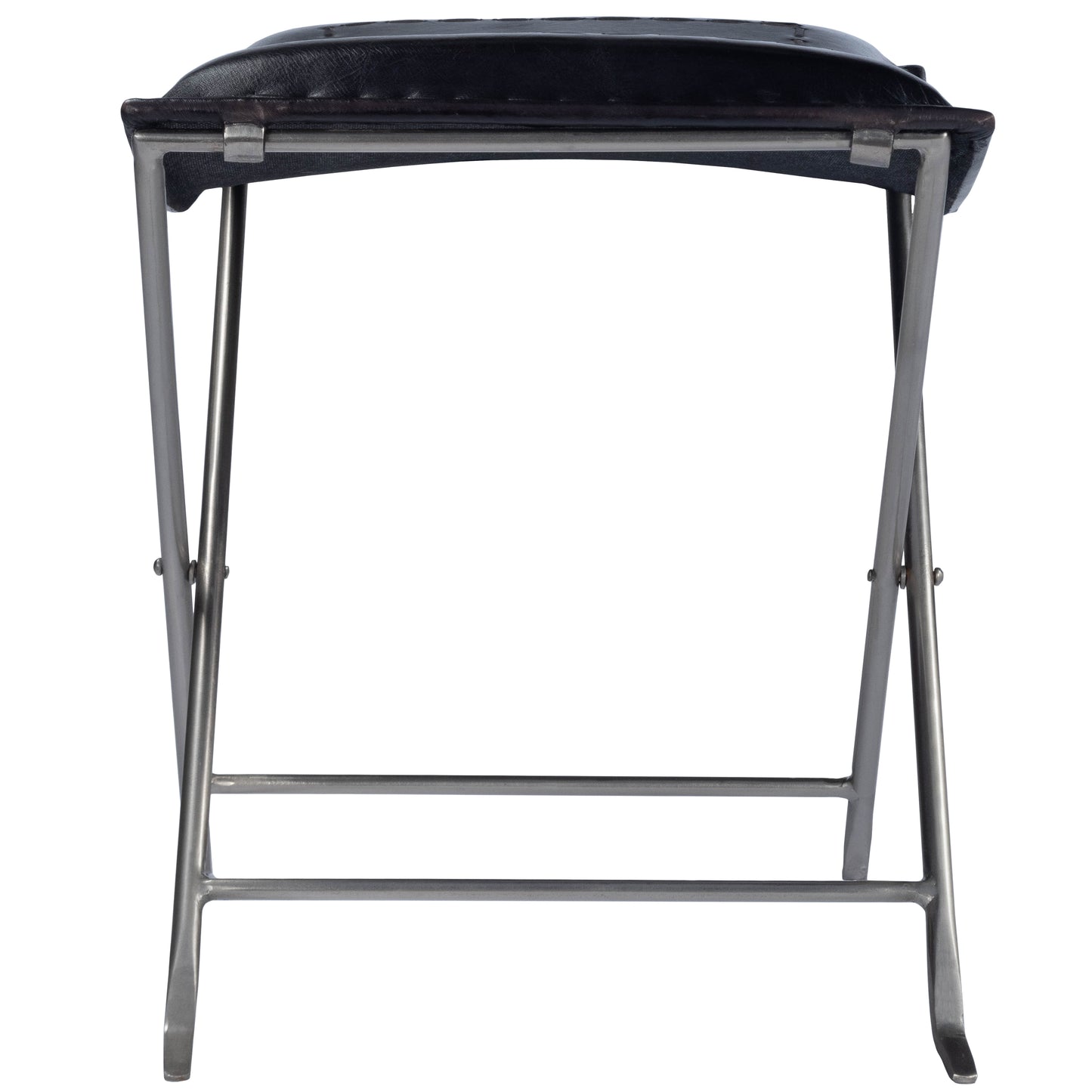 Melton Leather 21.5"W Stool in Black 3722034