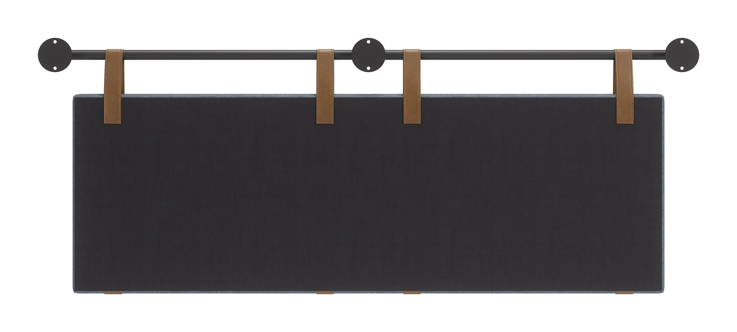 Zeva Floating Queen Headboard Gray - 4