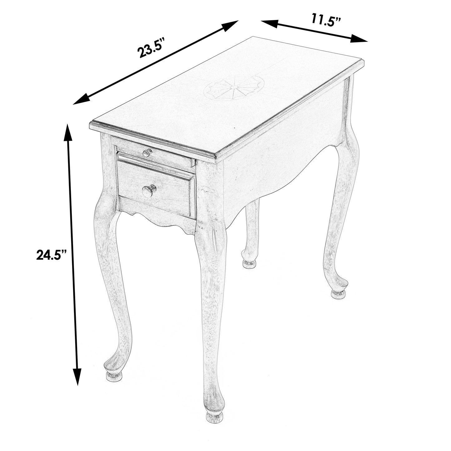 Croydon One Drawer with Pullout Side Table in Tan/Beige 3743424