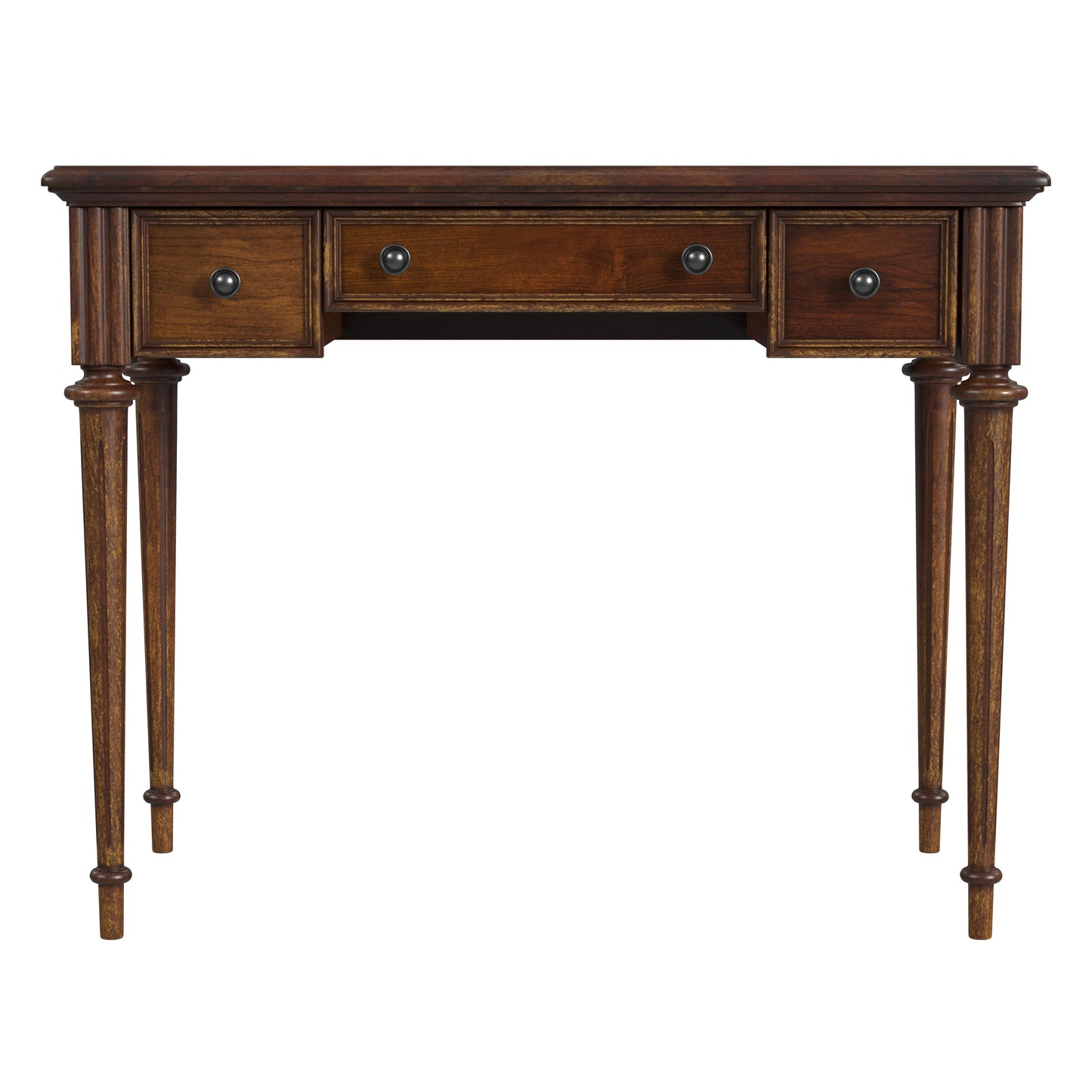 Butler Specialty Company Edmund 38 in. W Rectangular Wood 3 Drawer Traditional Writing Desk, Medium Brown