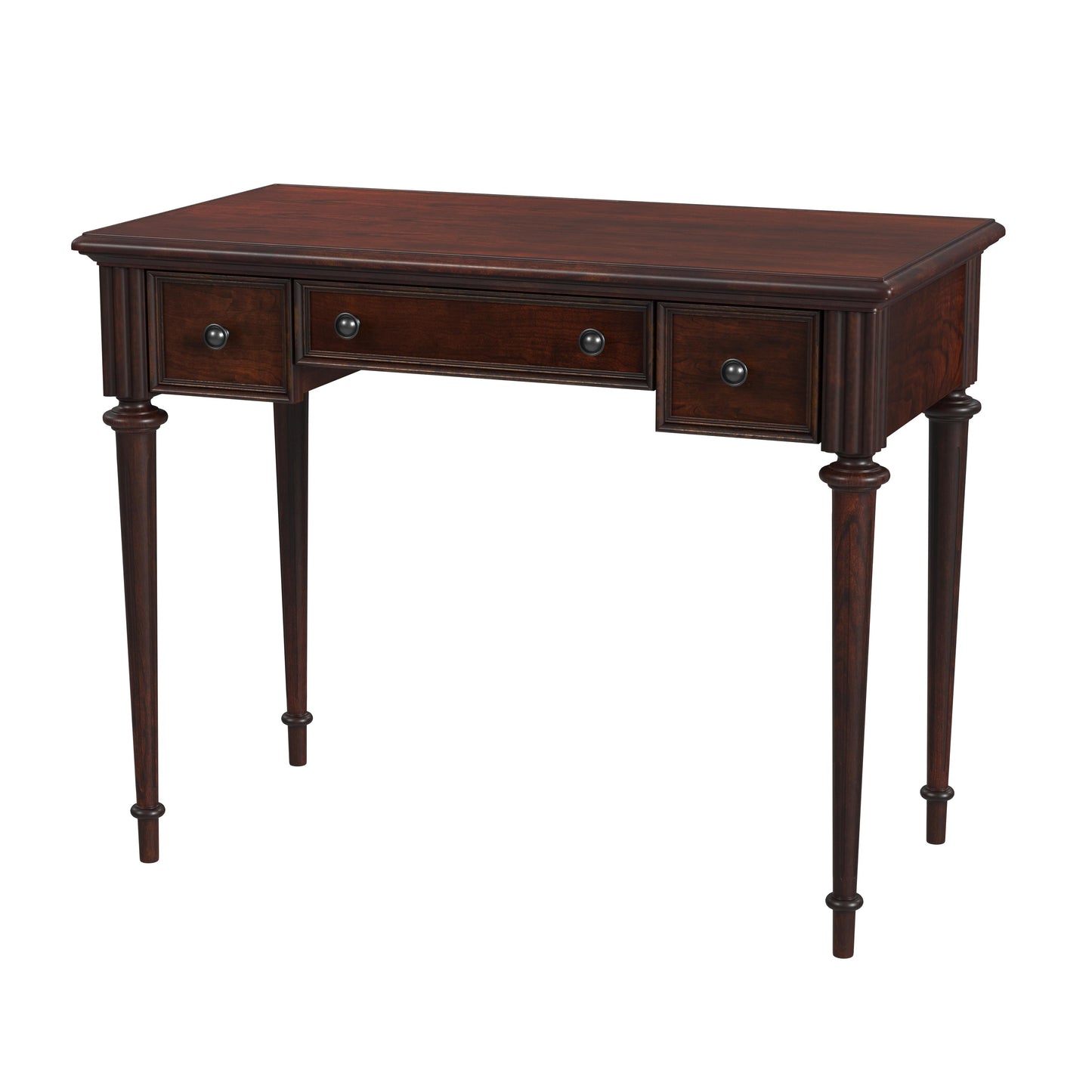 Butler Specialty Company Edmund 38 in. W Rectangular Wood 3 Drawer Traditional Writing Desk, Dark Brown