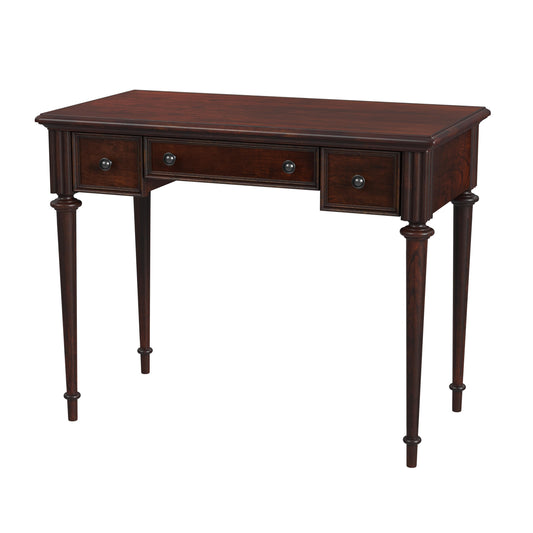 Butler Specialty Company Edmund 38 in. W Rectangular Wood 3 Drawer Traditional Writing Desk, Dark Brown