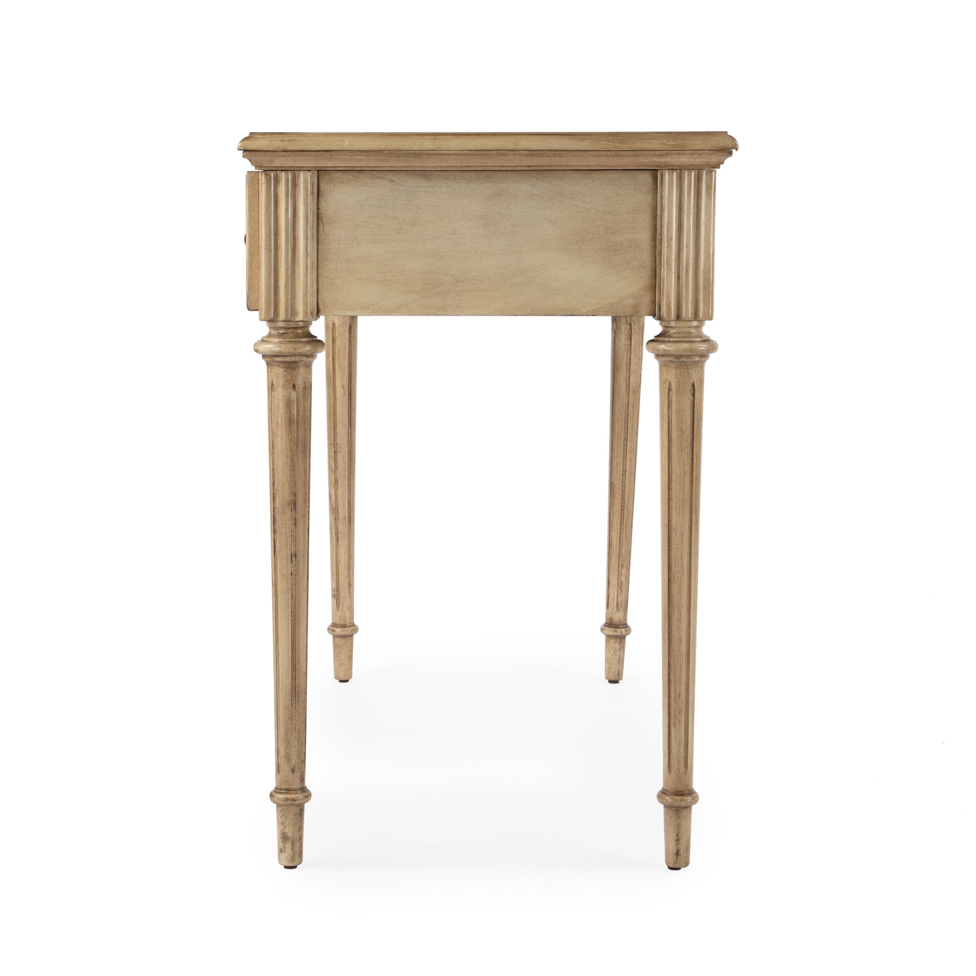 Butler Specialty Company Edmund 38 in. W Rectangular Wood 3 Drawer Traditional Writing Desk, Beige