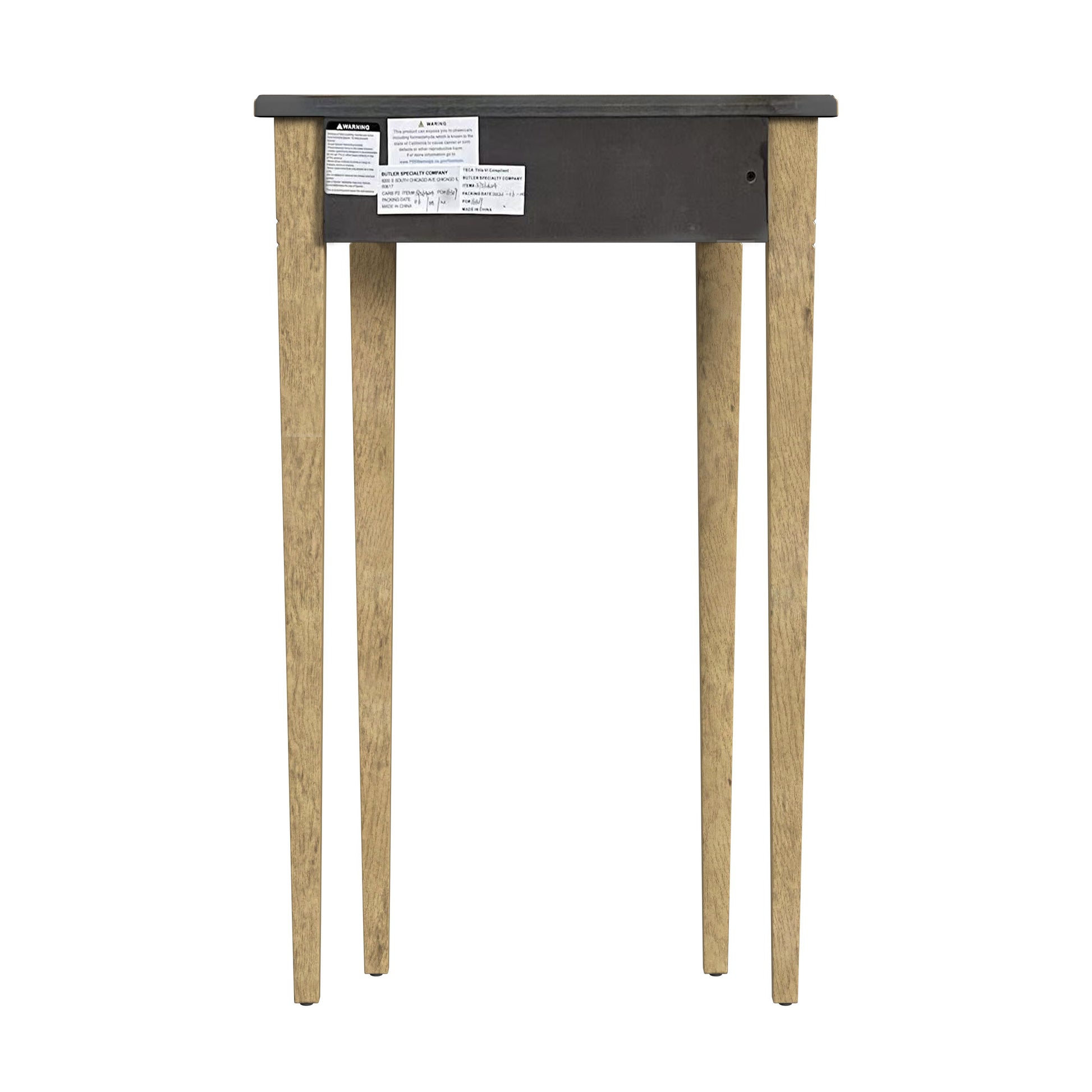 Butler Specialty Company Chester 20 in. W Demilune Wood Traditional Console Table, Beige