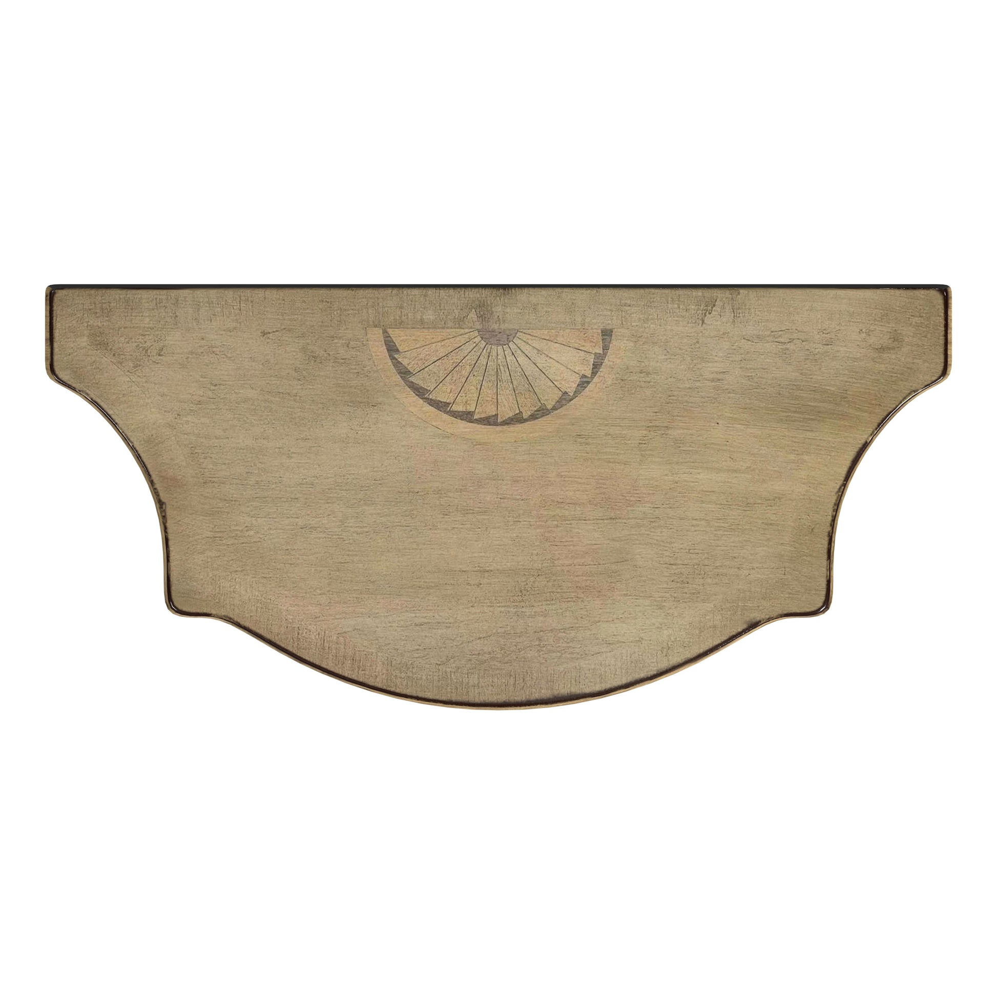 Butler Specialty Company Chester 20 in. W Demilune Wood Traditional Console Table, Beige