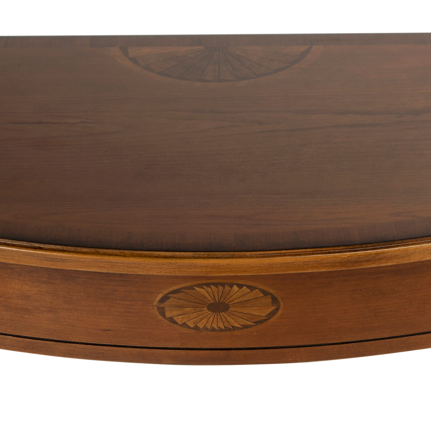Butler Specialty Company Chester 54 in. W Demilune Wood Traditional Console Table, Medium Brown