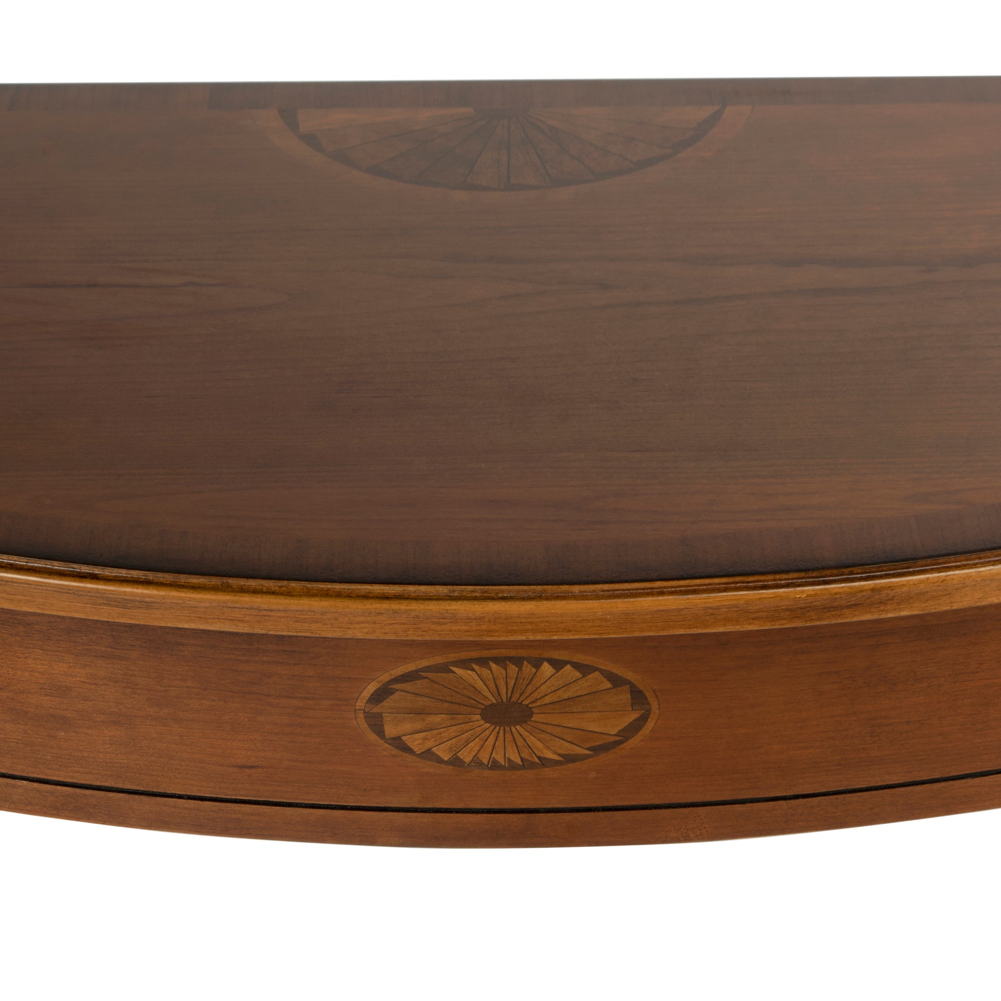 Butler Specialty Company Chester 54 in. W Demilune Wood Traditional Console Table, Medium Brown