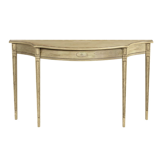 Butler Specialty Company Chester 54 in. W Demilune Wood Traditional Console Table, Beige