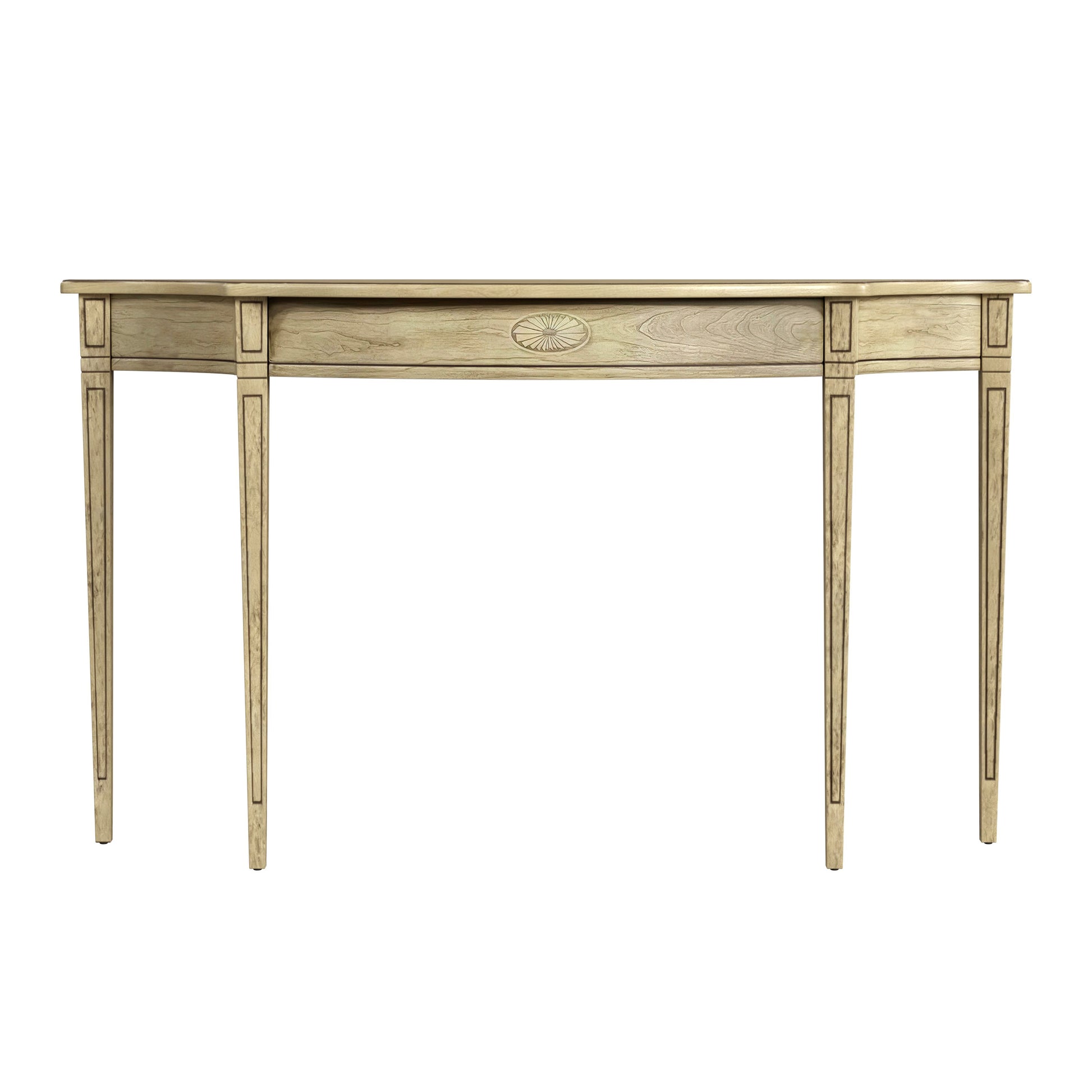 Butler Specialty Company Chester 54 in. W Demilune Wood Traditional Console Table, Beige