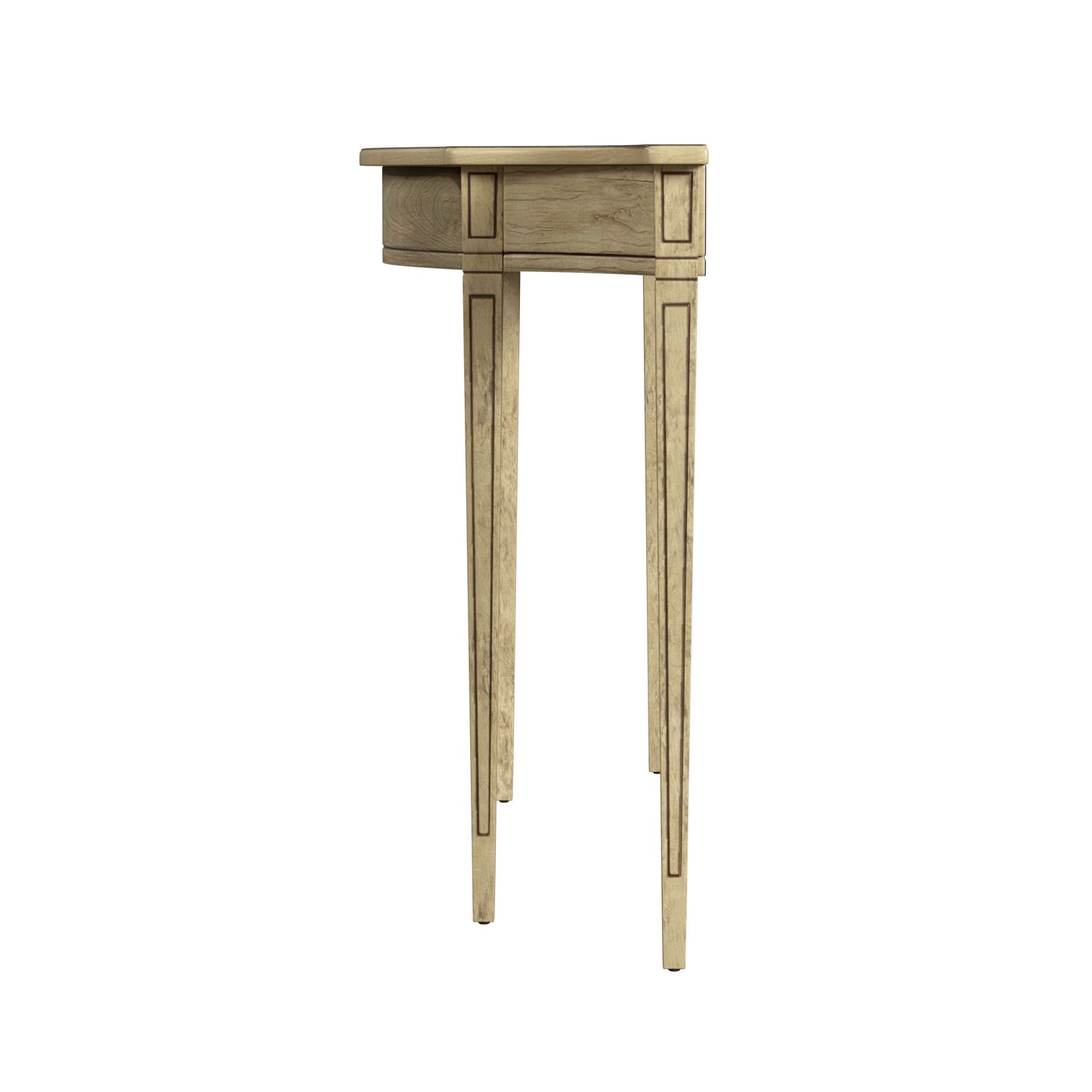 Butler Specialty Company Chester 54 in. W Demilune Wood Traditional Console Table, Beige