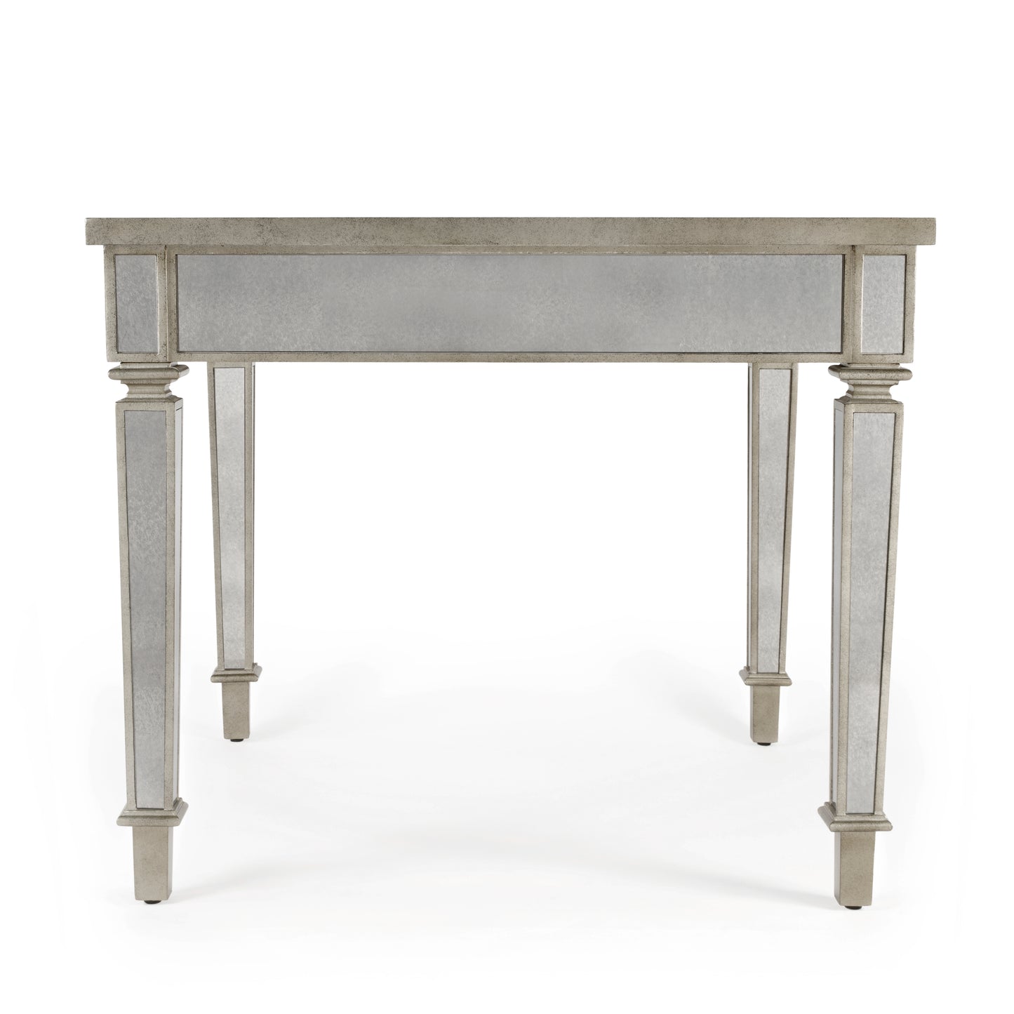 Butler Specialty Company Celeste 36 in. W Square Mirrored Game Table, Silver