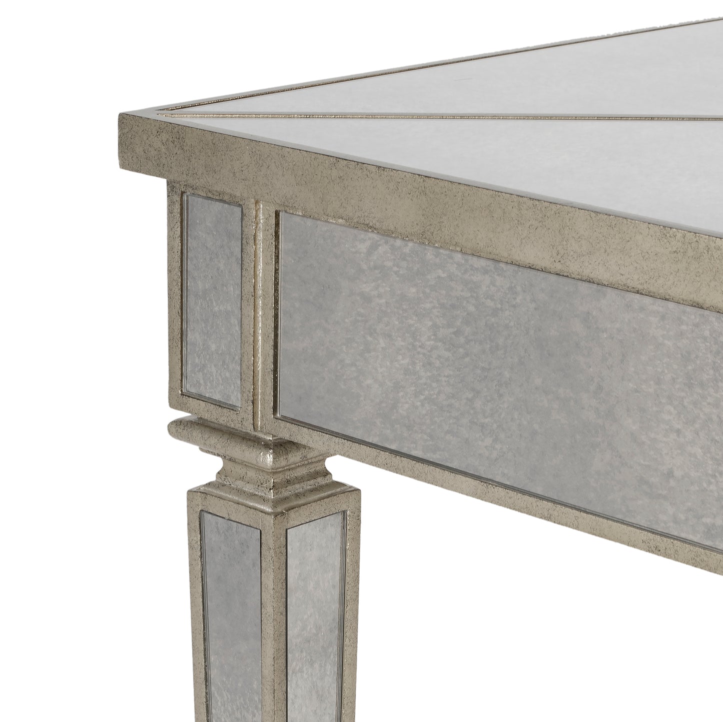 Butler Specialty Company Celeste 36 in. W Square Mirrored Game Table, Silver