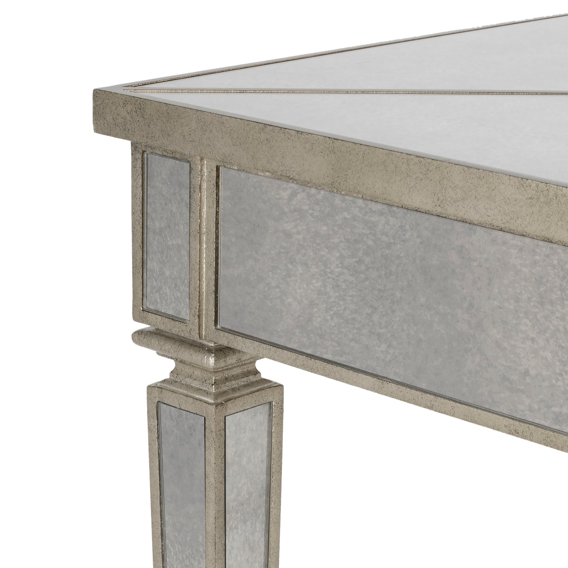 Butler Specialty Company Celeste 36 in. W Square Mirrored Game Table, Silver