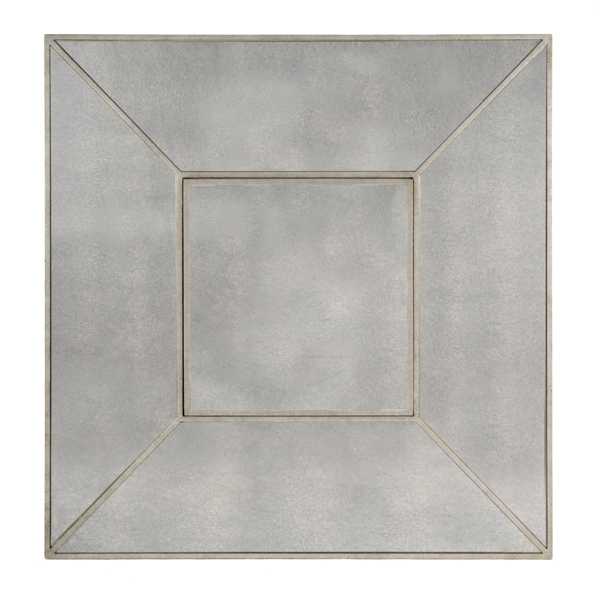 Butler Specialty Company Celeste 36 in. W Square Mirrored Game Table, Silver