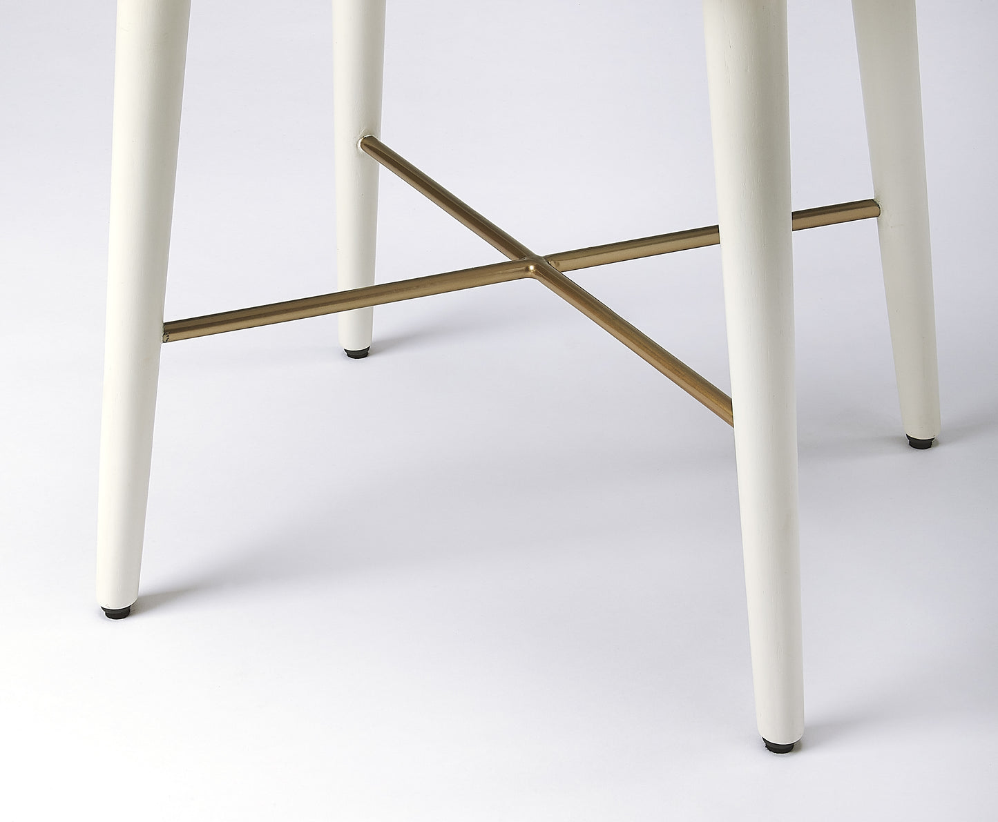 Butler Specialty Company Delridge 16 in. W Rectangular Wood Mid-Century Modern 1 Drawer End Table, White