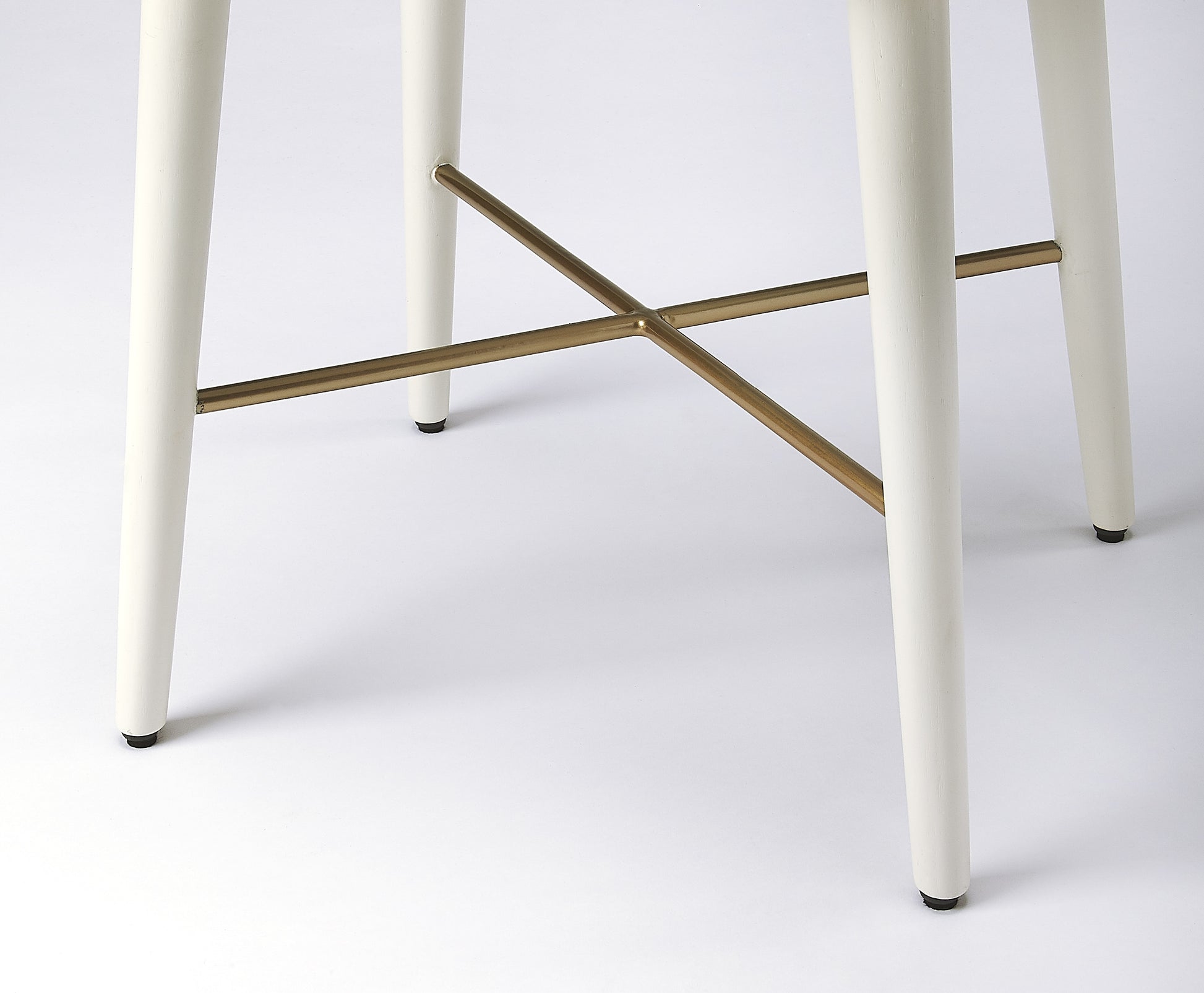 Butler Specialty Company Delridge 16 in. W Rectangular Wood Mid-Century Modern 1 Drawer End Table, White