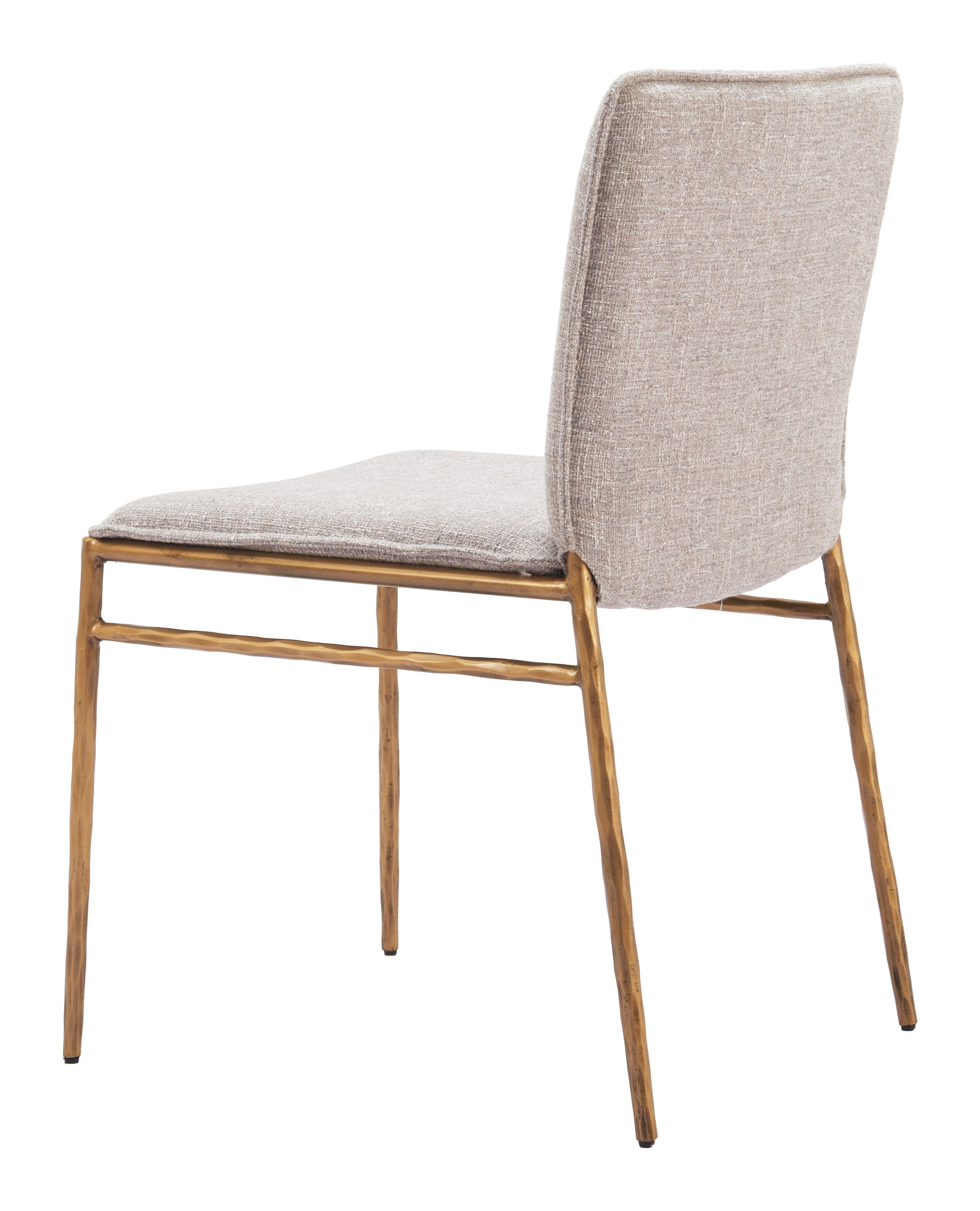 Nordvest Dining Chair Beige & Gold - 5