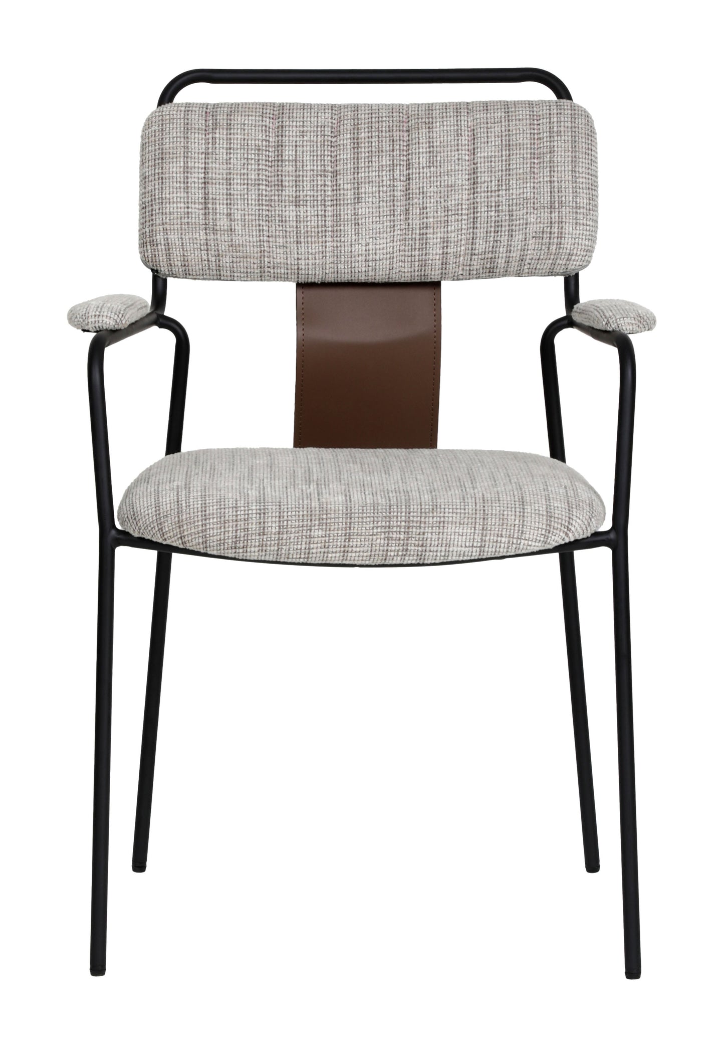 Couva Dining Chair (Set of 2) Gray Tweed - 3