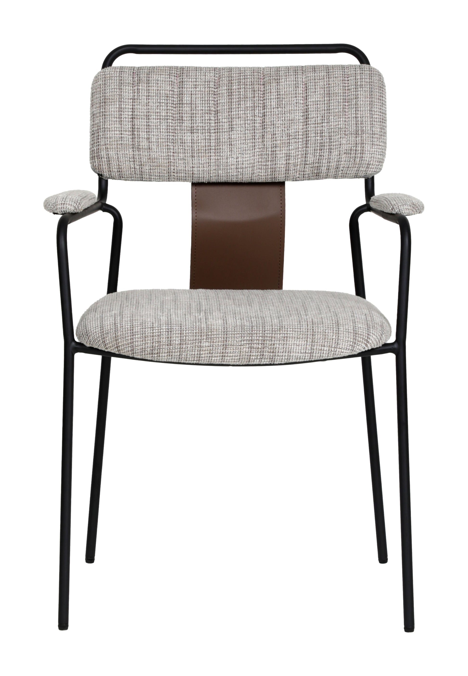 Couva Dining Chair (Set of 2) Gray Tweed - 3